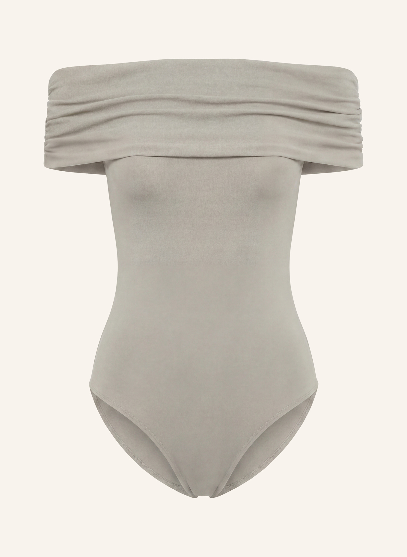 PINXIT Off-Shoulder-Strickbody: BEIGE