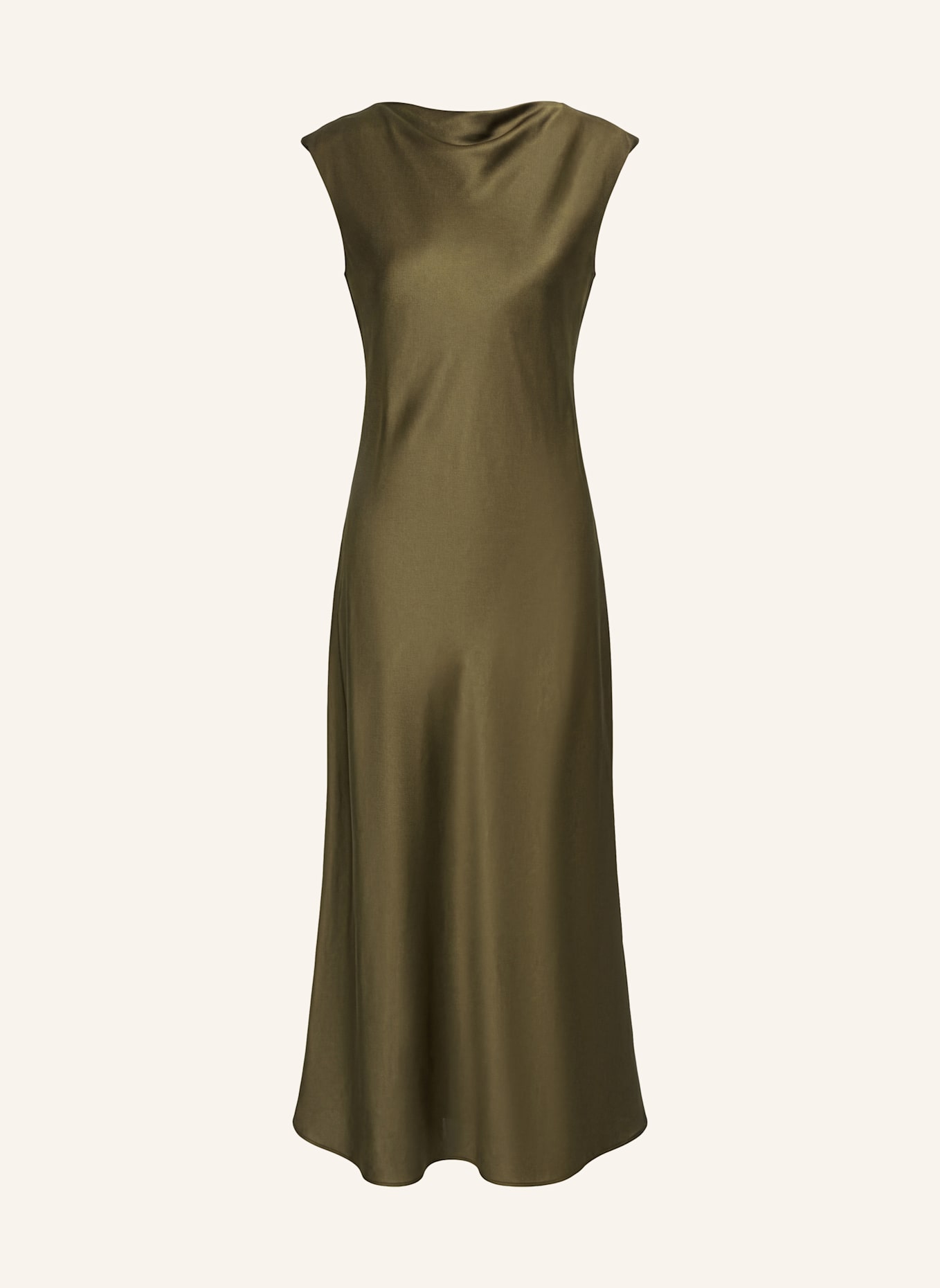PINXIT Seidenkleid: KHAKI