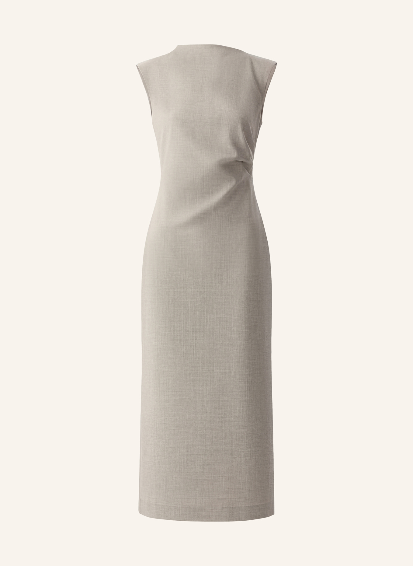 PINXIT Etuikleid mit Wolle: BEIGE