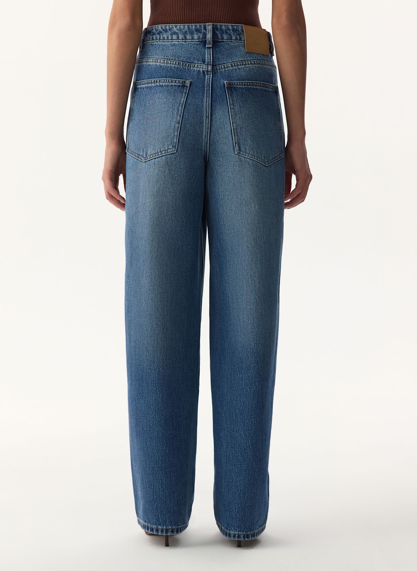 PINXIT Mom Fit Jeans: BLAU