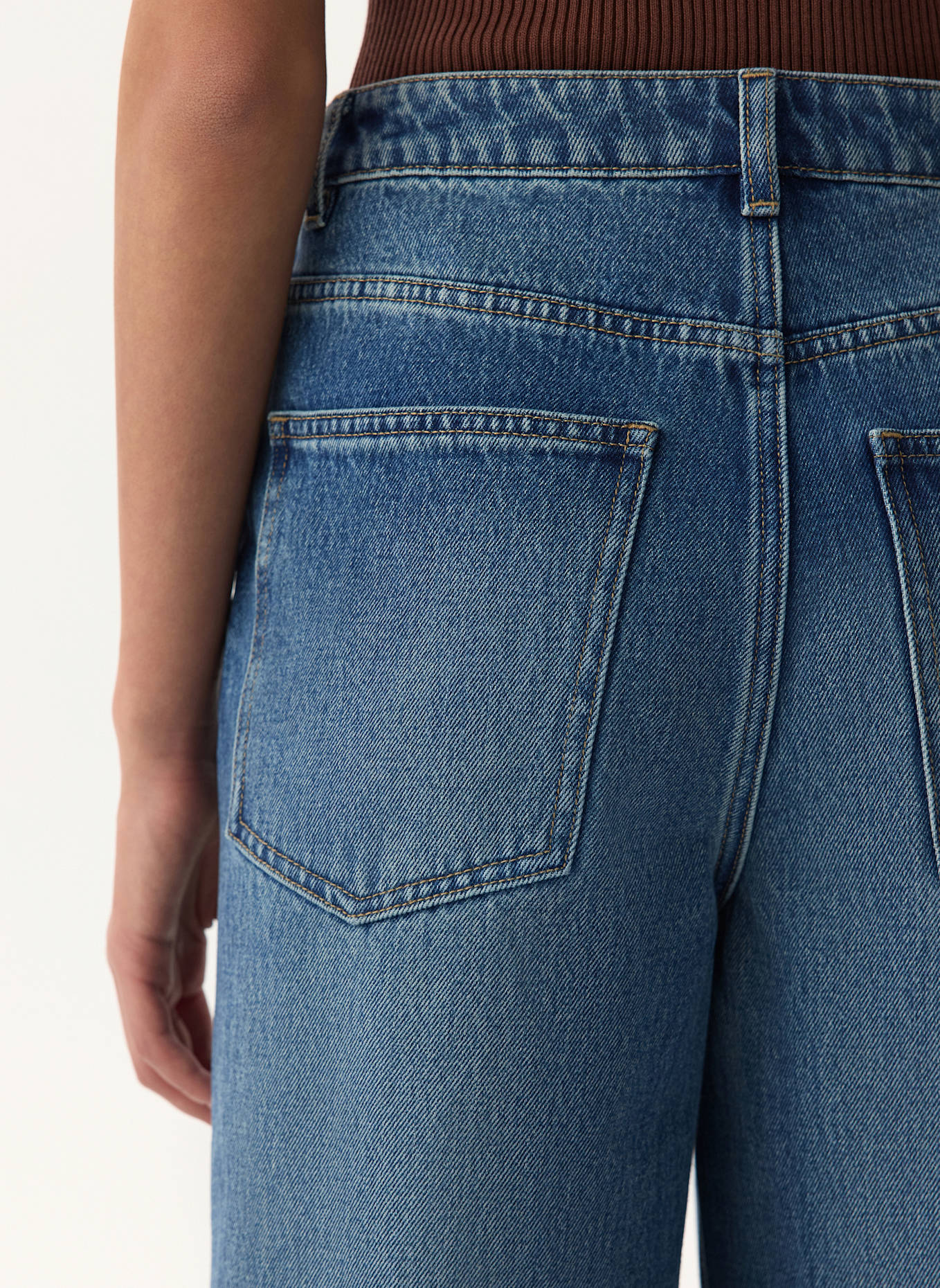 PINXIT Mom Fit Jeans: BLAU