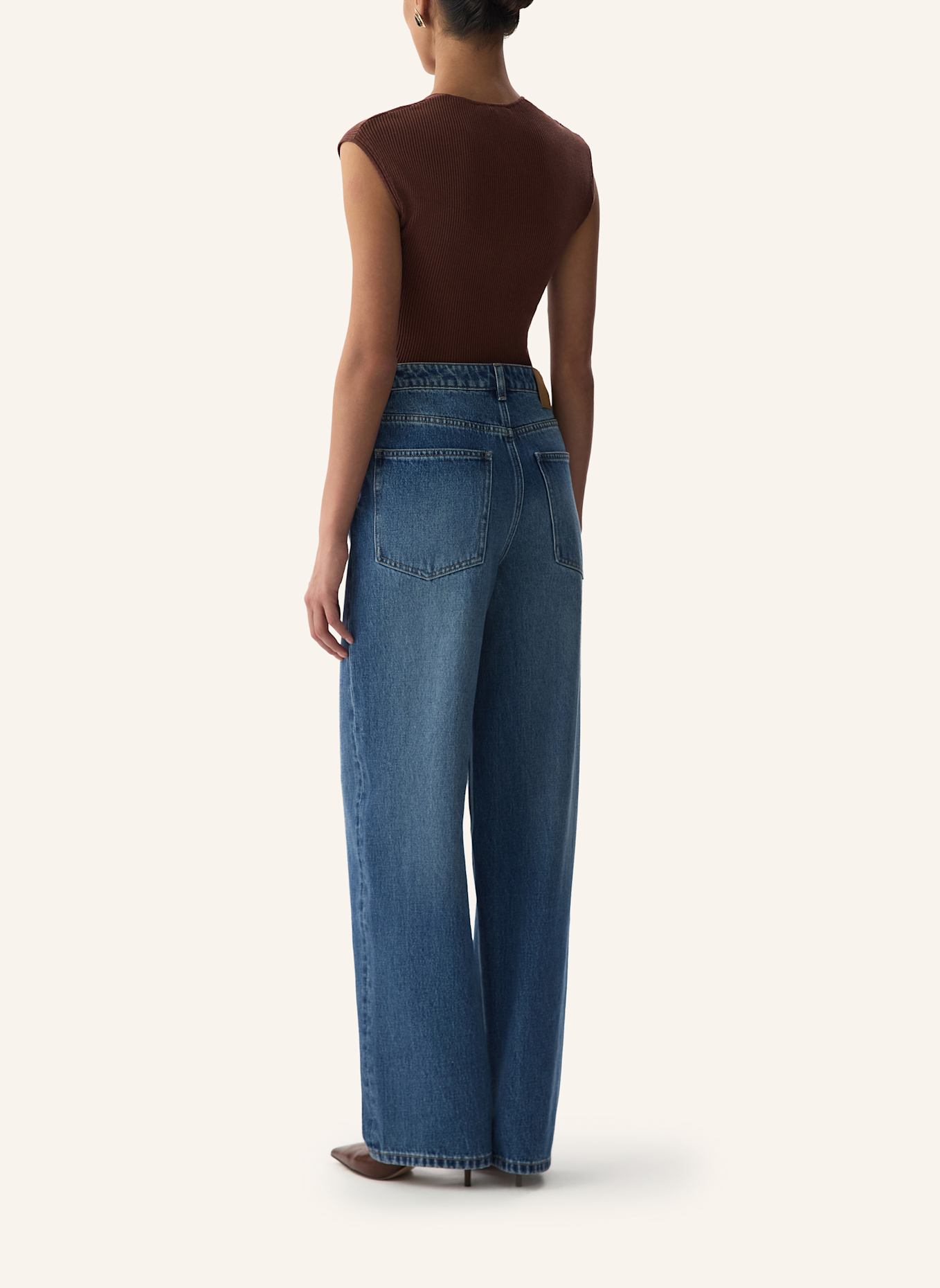 PINXIT Mom Fit Jeans: BLAU