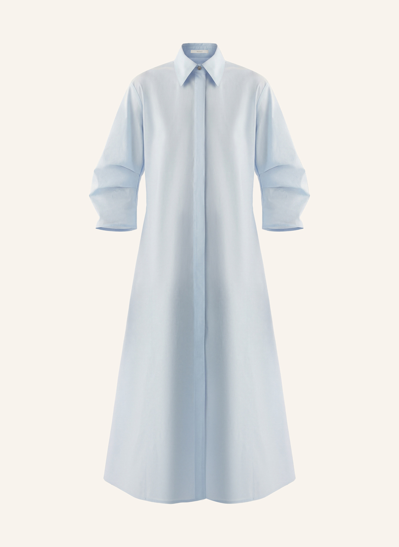 PINXIT Midi Hemdblusenkleid: BLAU