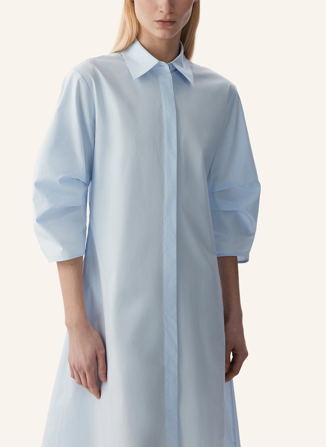 PINXIT Midi Hemdblusenkleid: BLAU