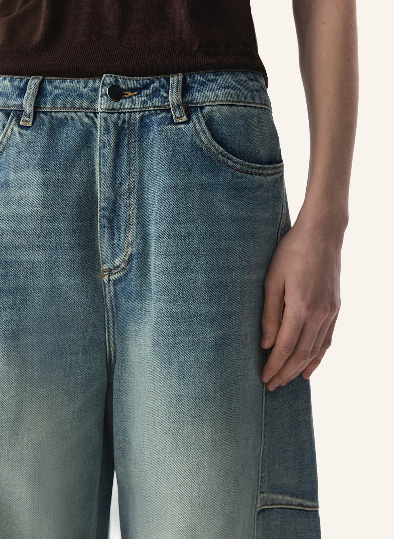 PINXIT Banana Jeans mit Baumwolle: BLAU
