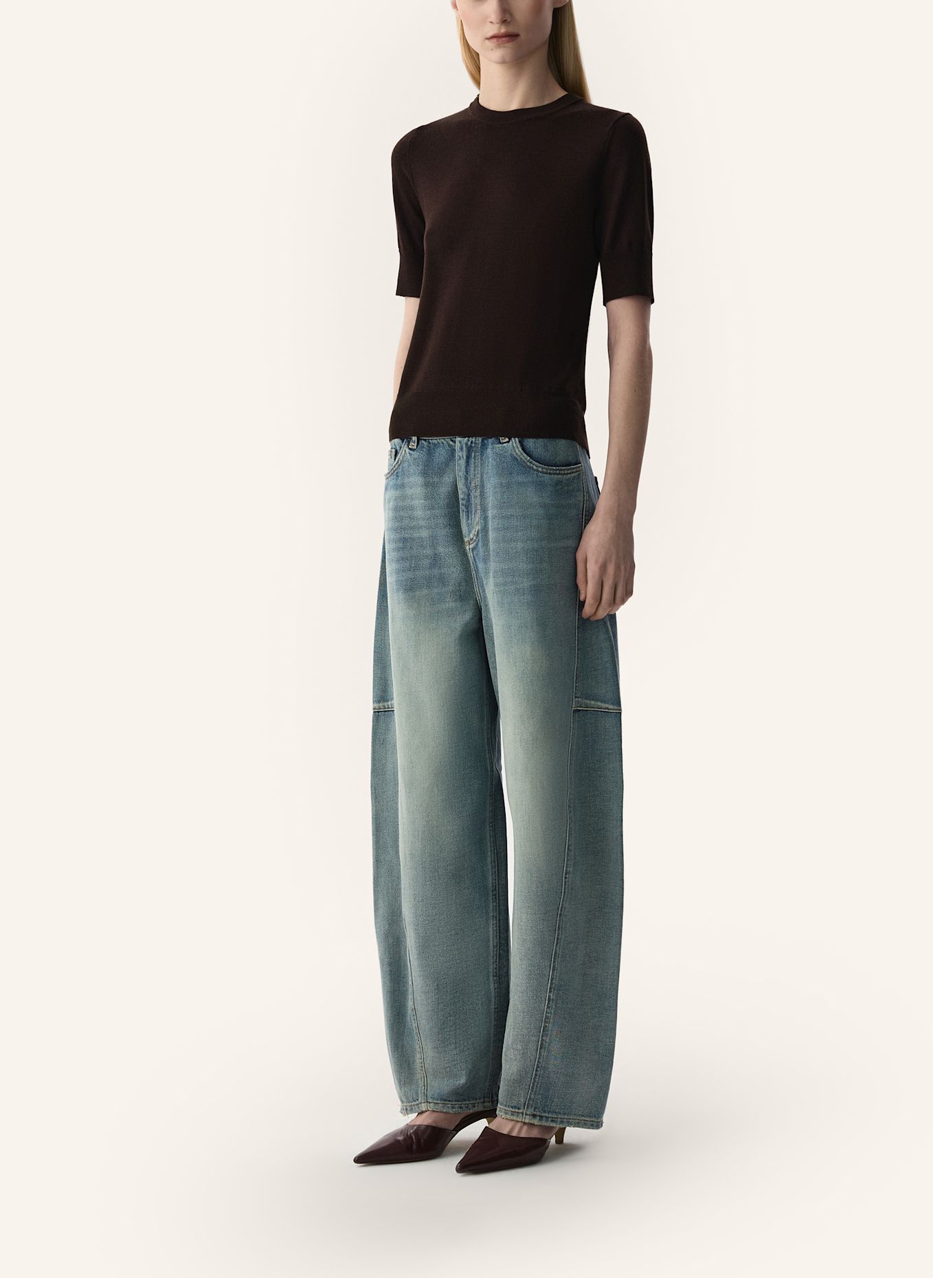PINXIT Banana Jeans mit Baumwolle: BLAU
