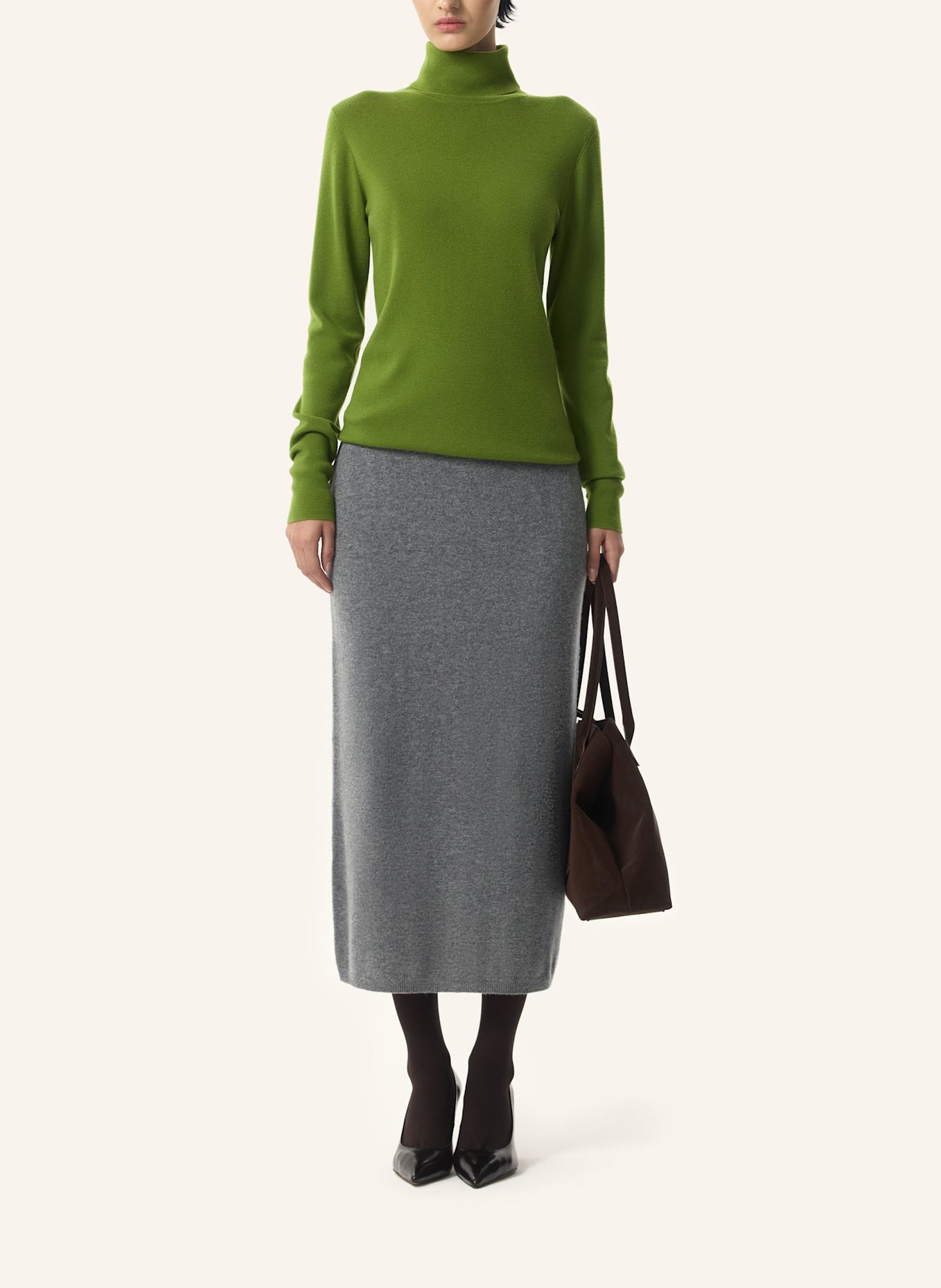 PINXIT Top Strickpullover: GRÜN