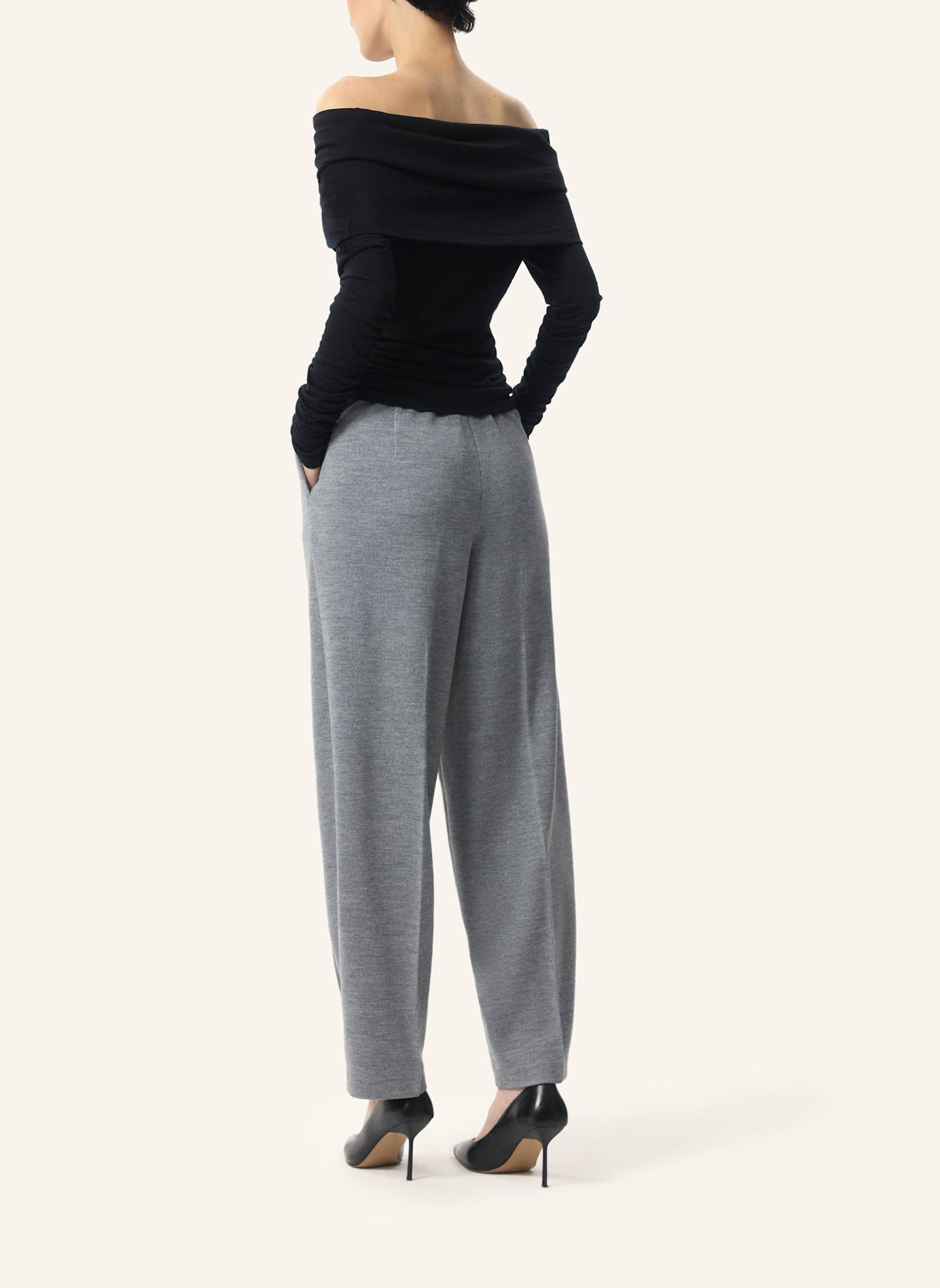 PINXIT Hose Strickhose: GRAU