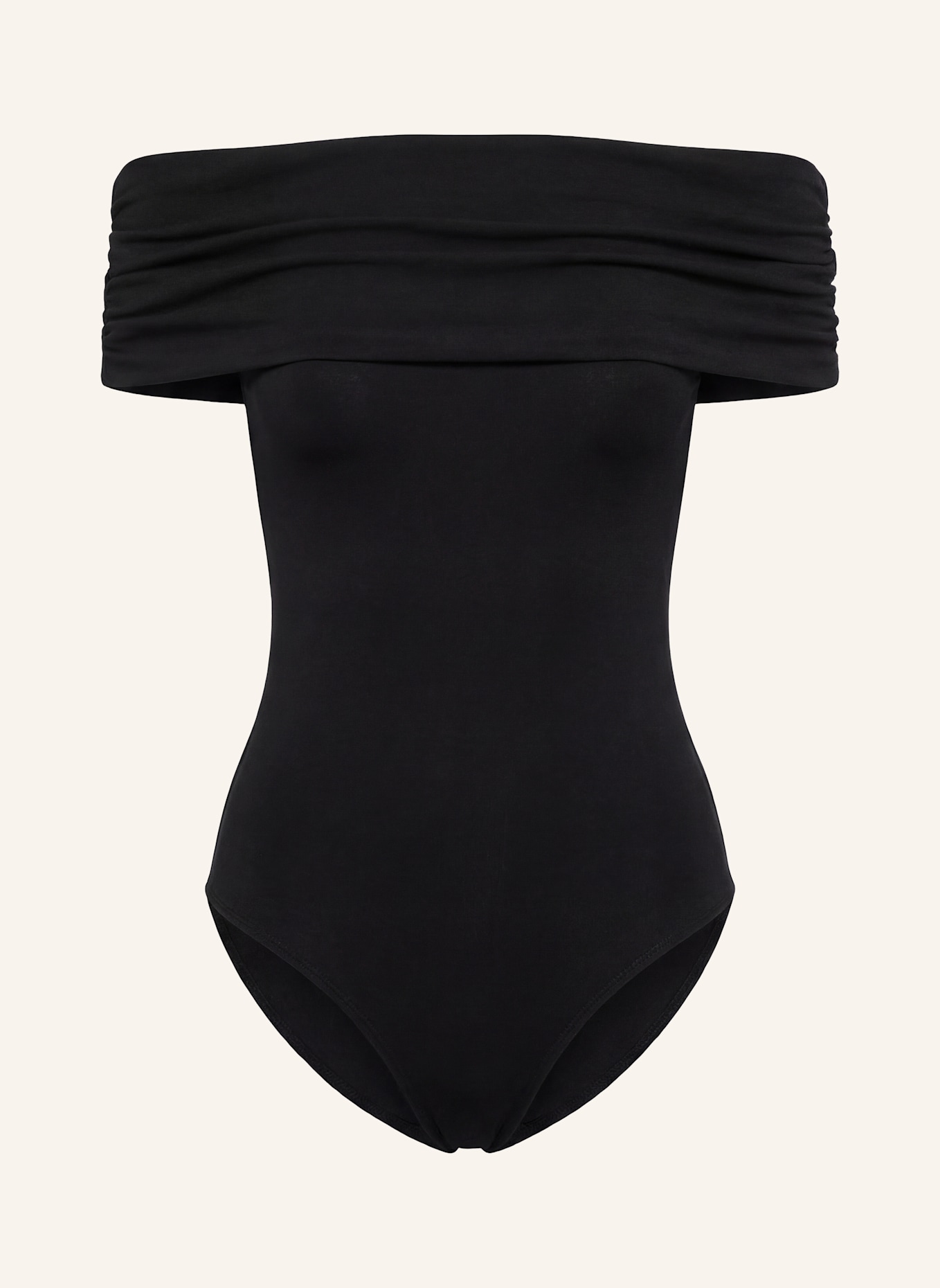 PINXIT Off-Shoulder-Strickbody: SCHWARZ
