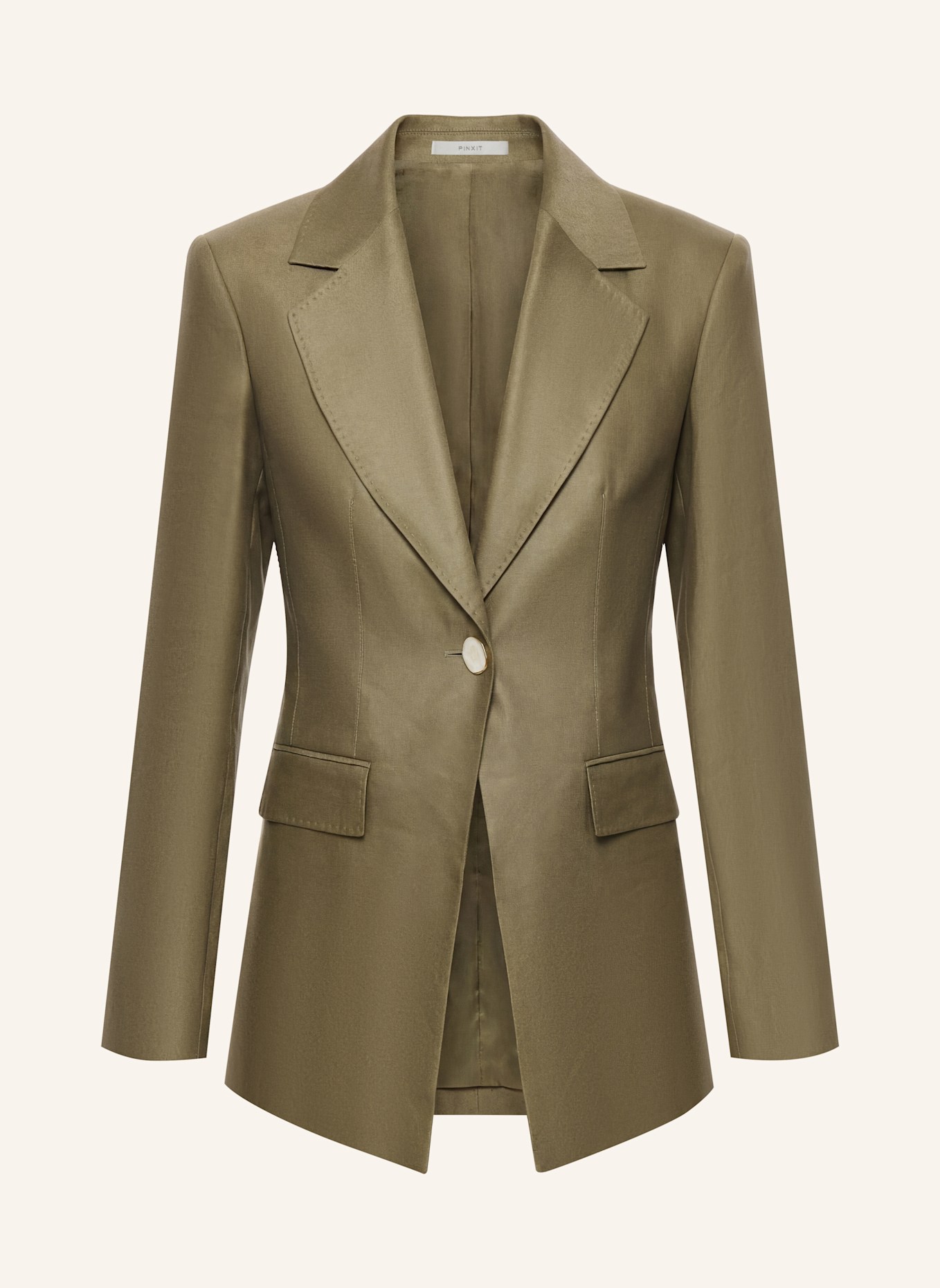 PINXIT Leinenblazer: KHAKI