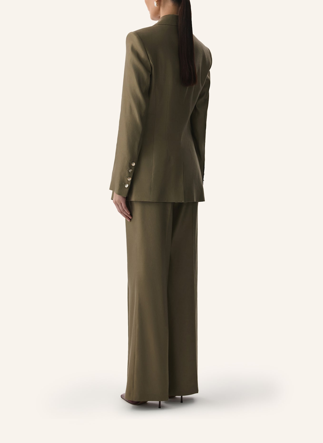 PINXIT Leinenblazer: KHAKI