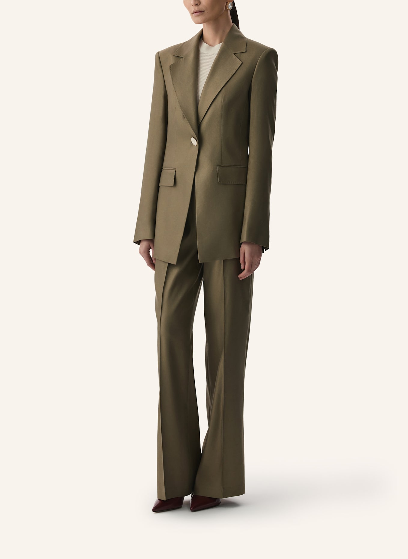 PINXIT Leinenblazer: KHAKI