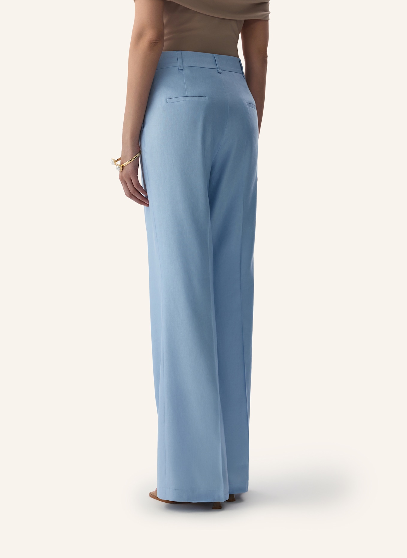 PINXIT Leinenhose: HELLBLAU