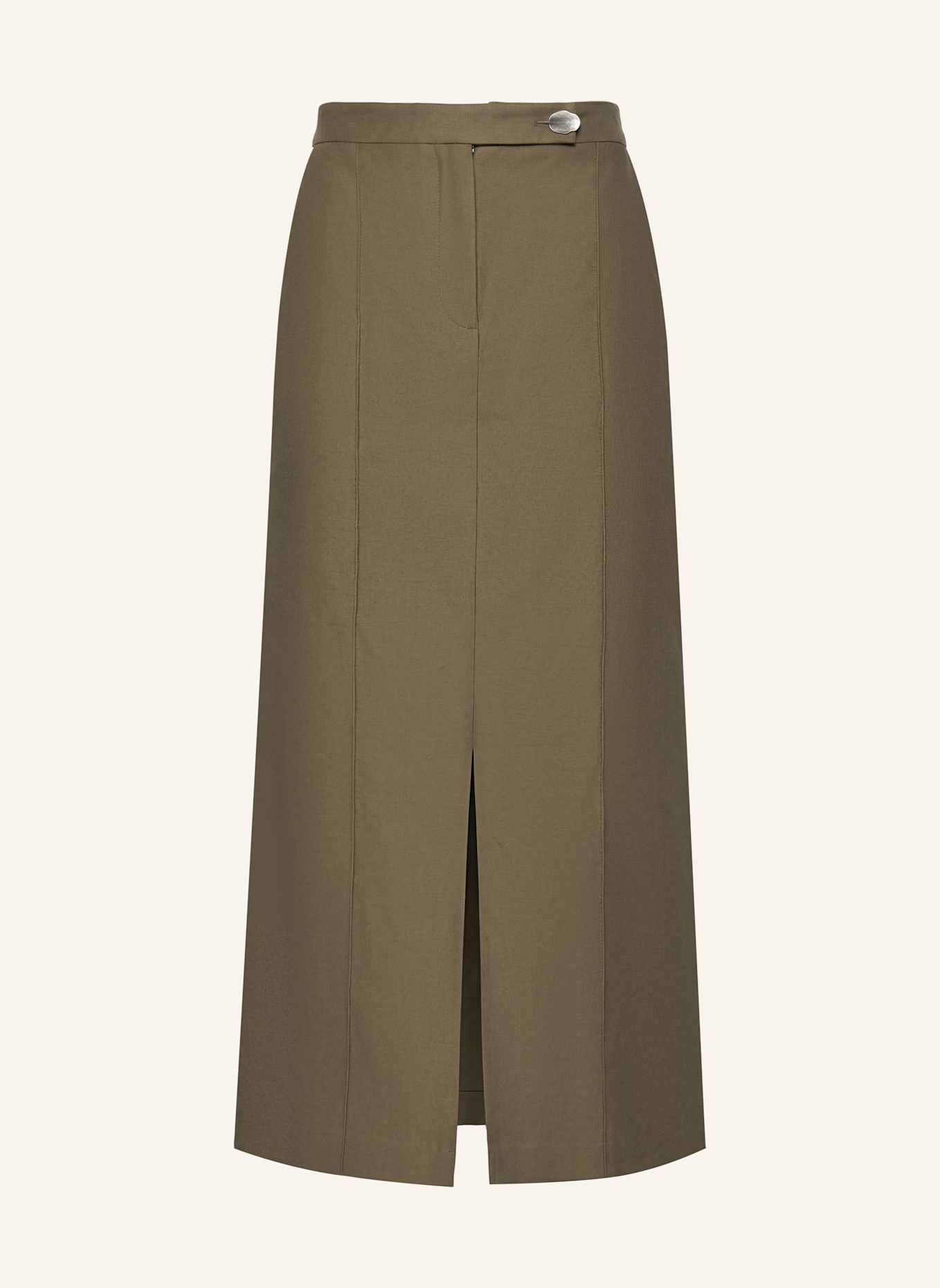 PINXIT Leinenrock: KHAKI