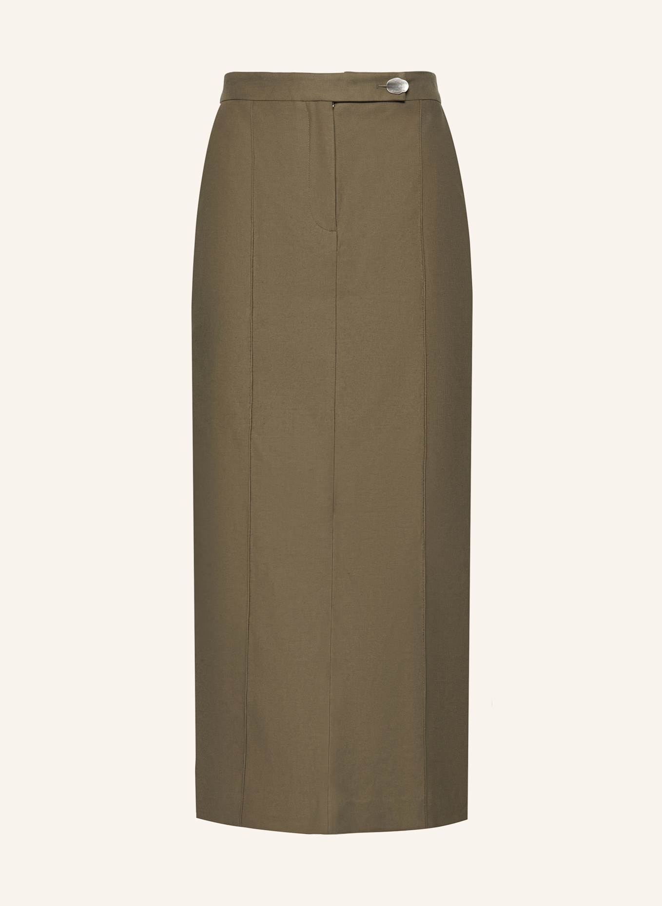 PINXIT Leinenrock: KHAKI