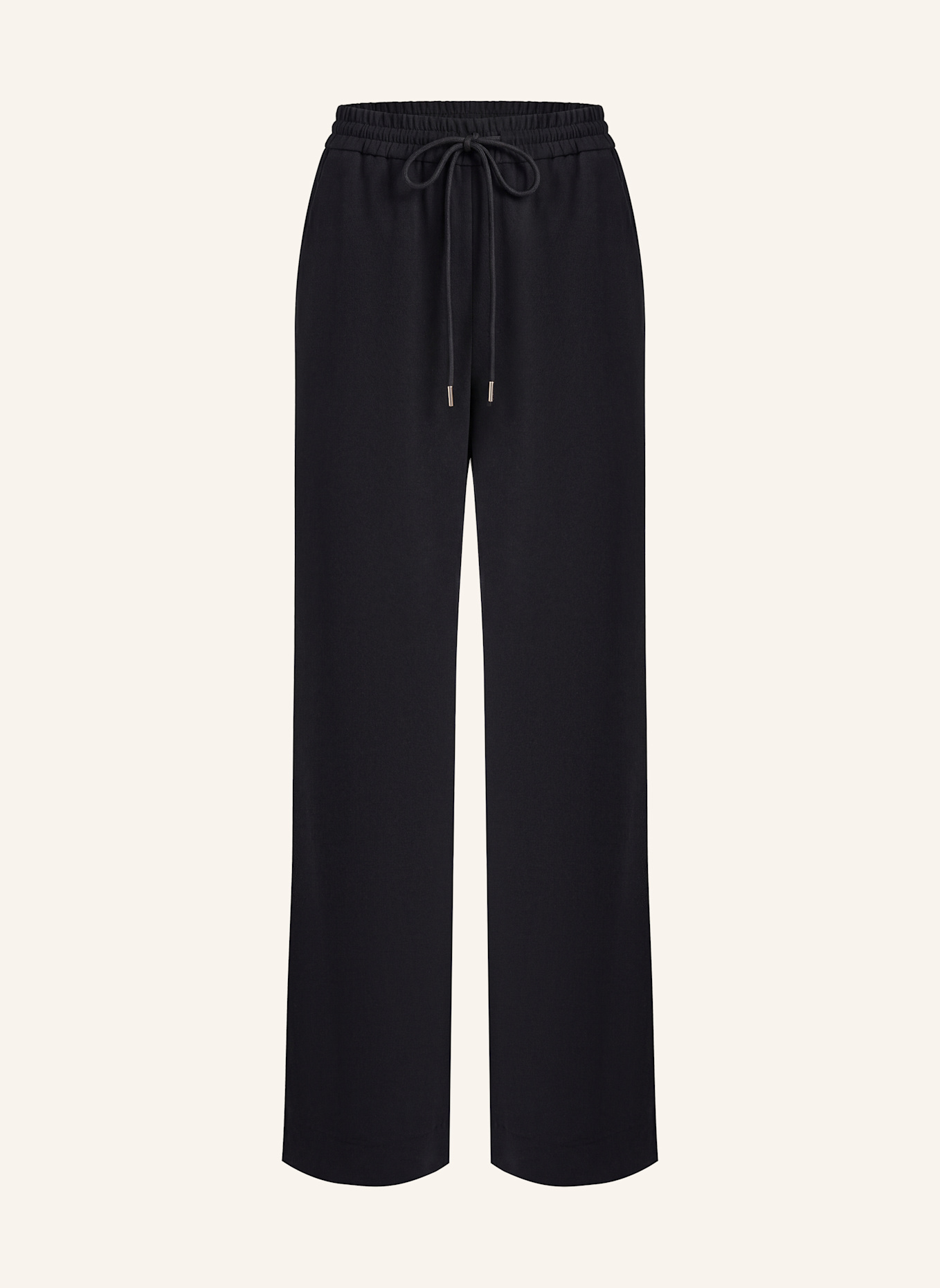 PINXIT Hose mit Schnürdetail: SCHWARZ
