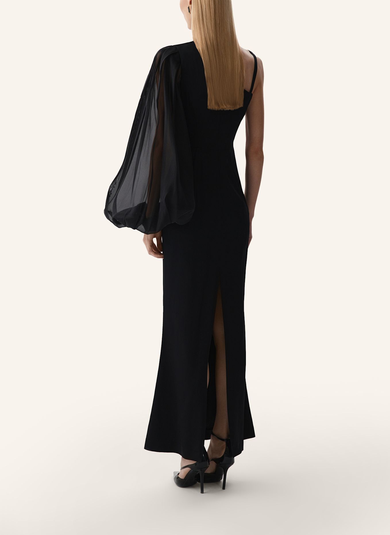 PINXIT Organza-Kleid: SCHWARZ