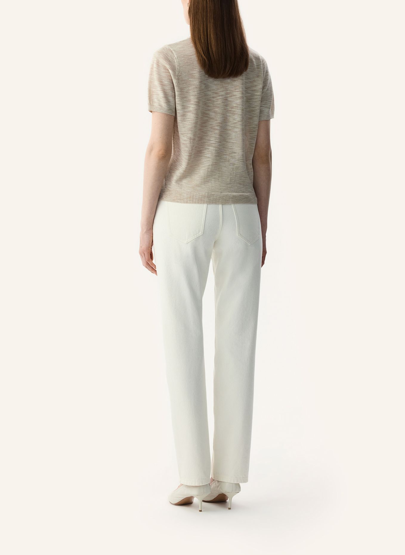 PINXIT Viskosepullover: BEIGE