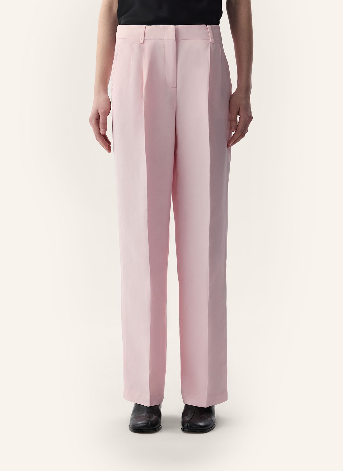 PINXIT Leinenhose: HELLROSA