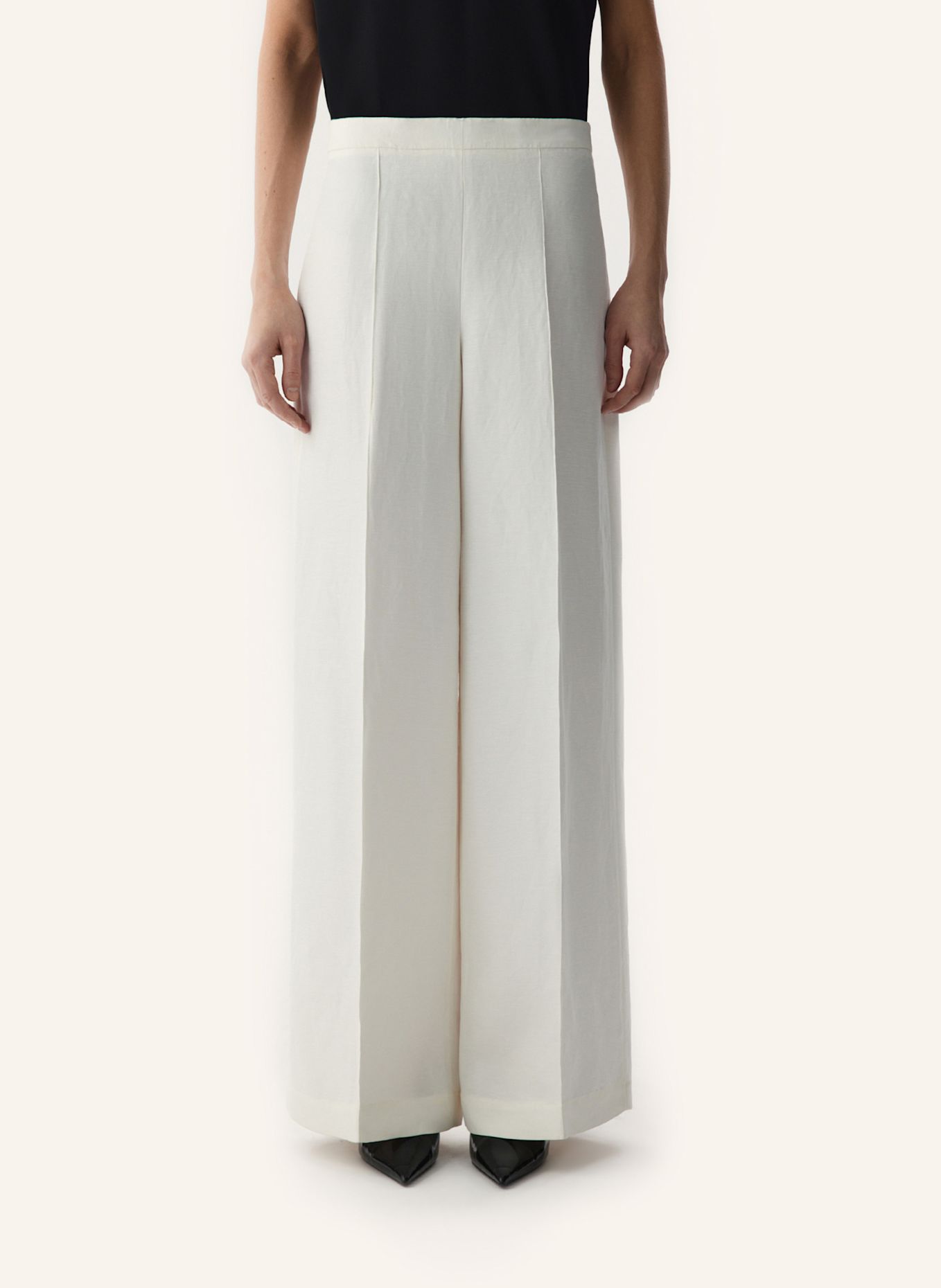 PINXIT Leinenhose: ECRU