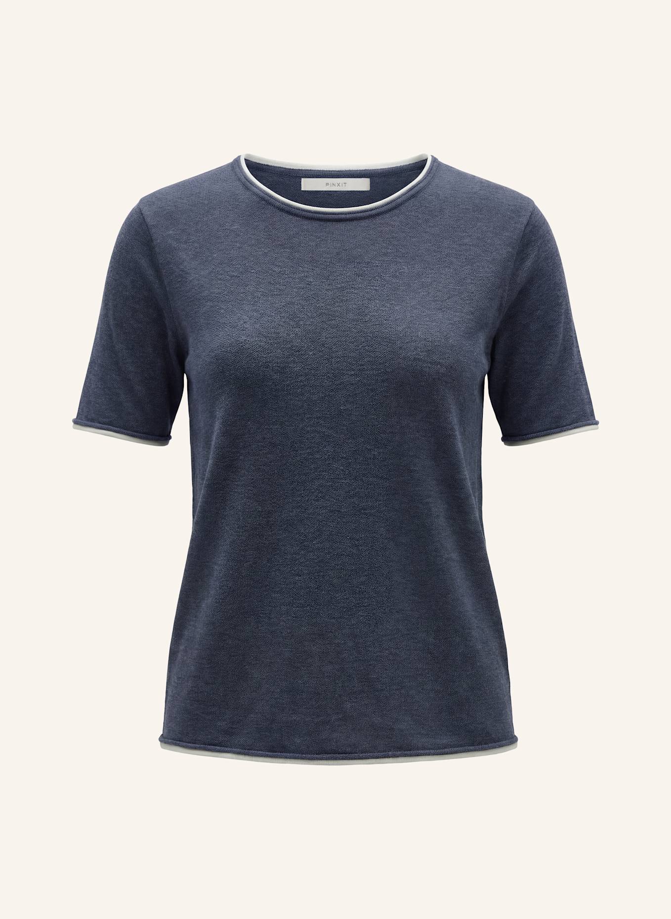 PINXIT Pullover mit Naturseide: GRAU