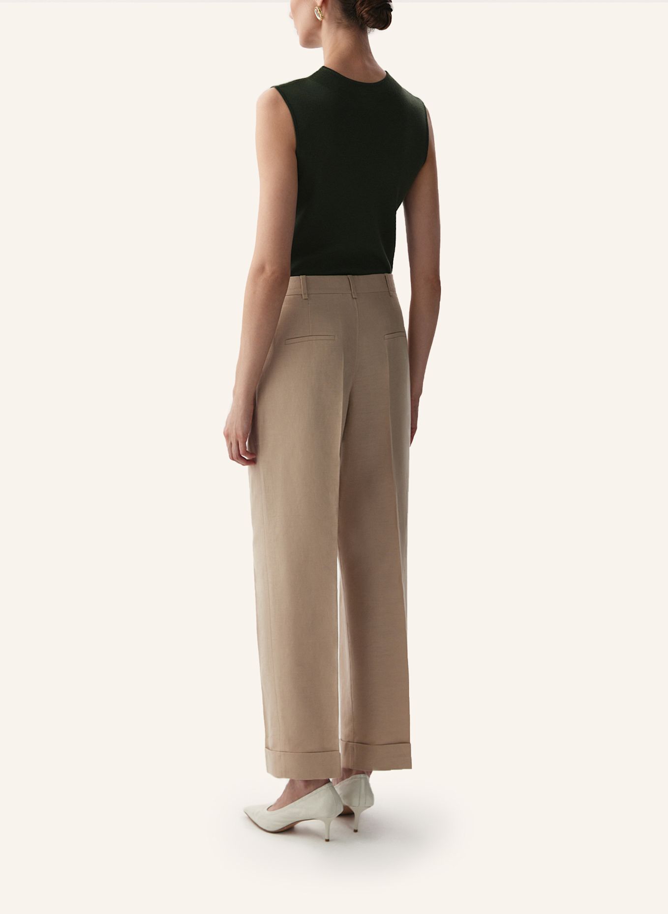 PINXIT Leinenhose: BEIGE