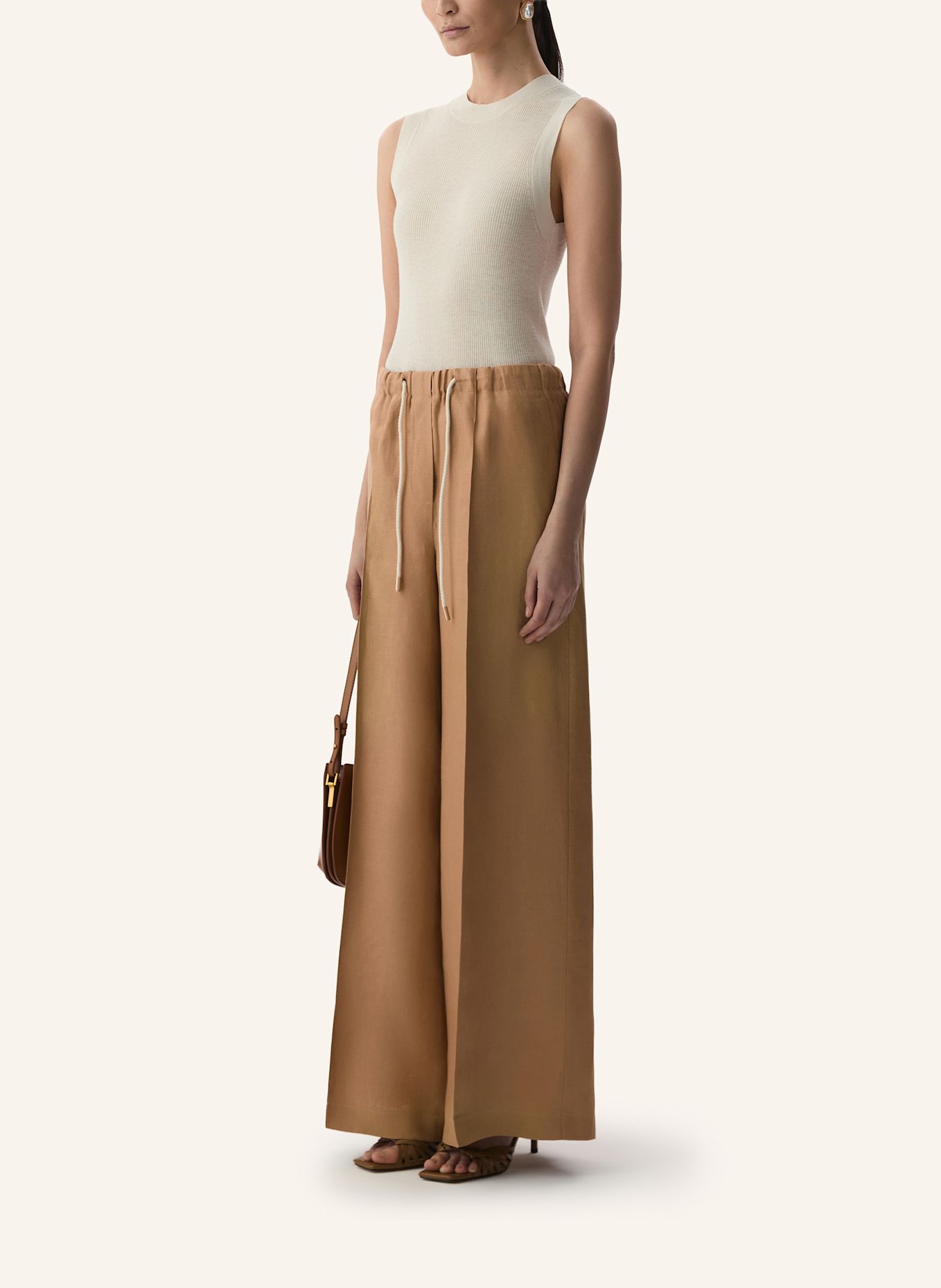 PINXIT Leinenhose: BEIGE