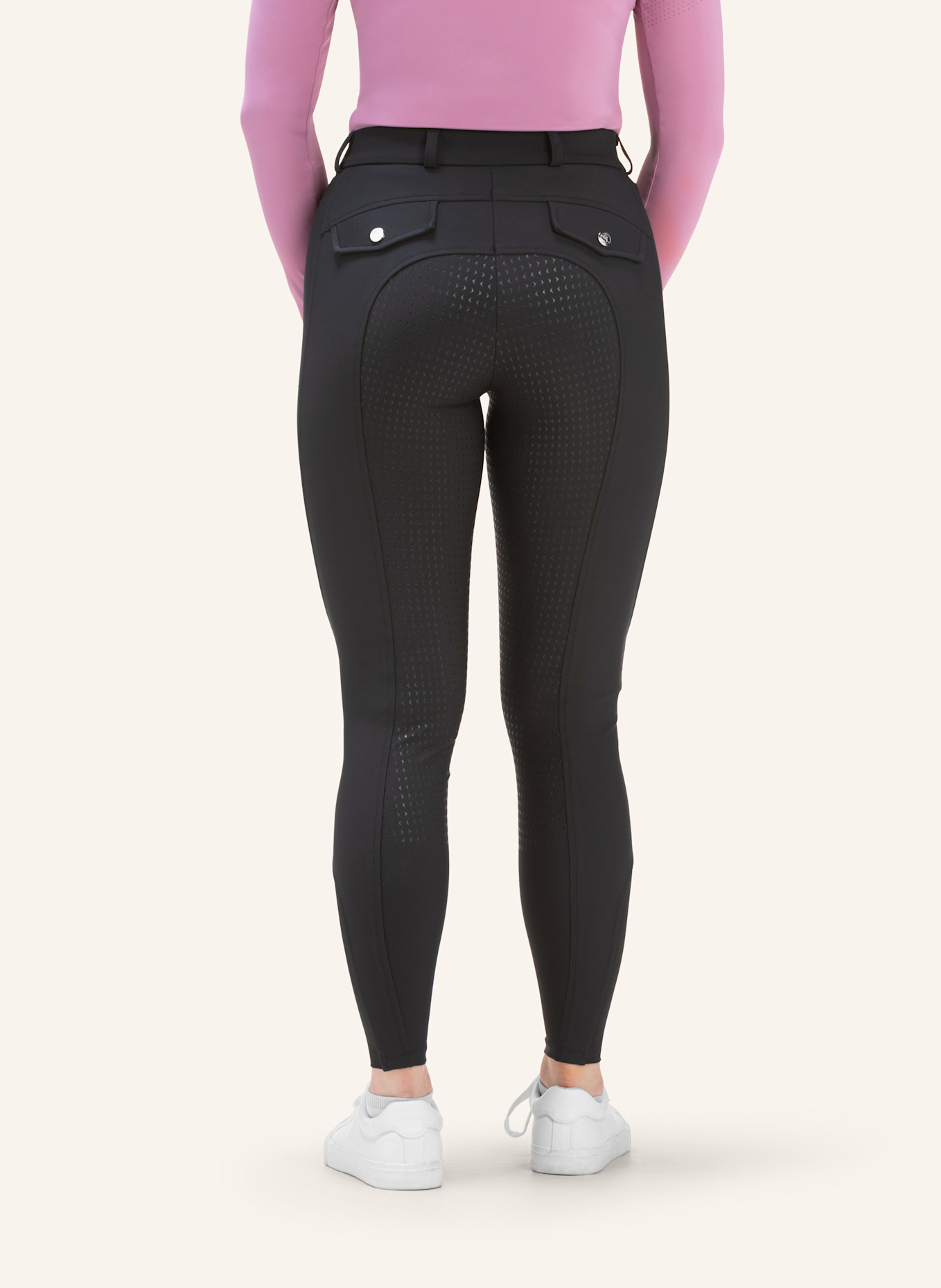 Silver Circle Reithose BILEY Full-Grip: SCHWARZ