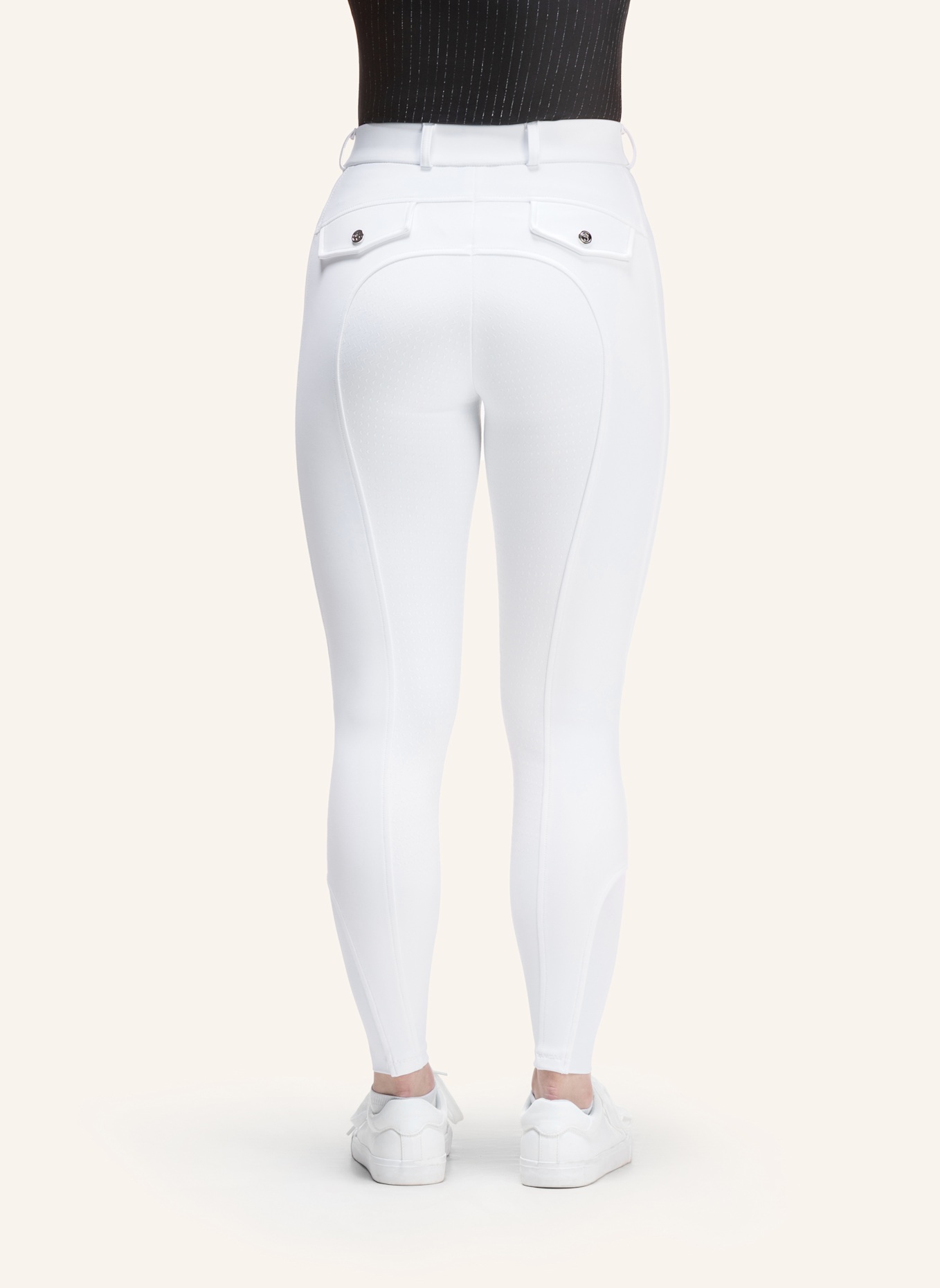 Silver Circle Reithose BILEY Full-Grip: WEISS