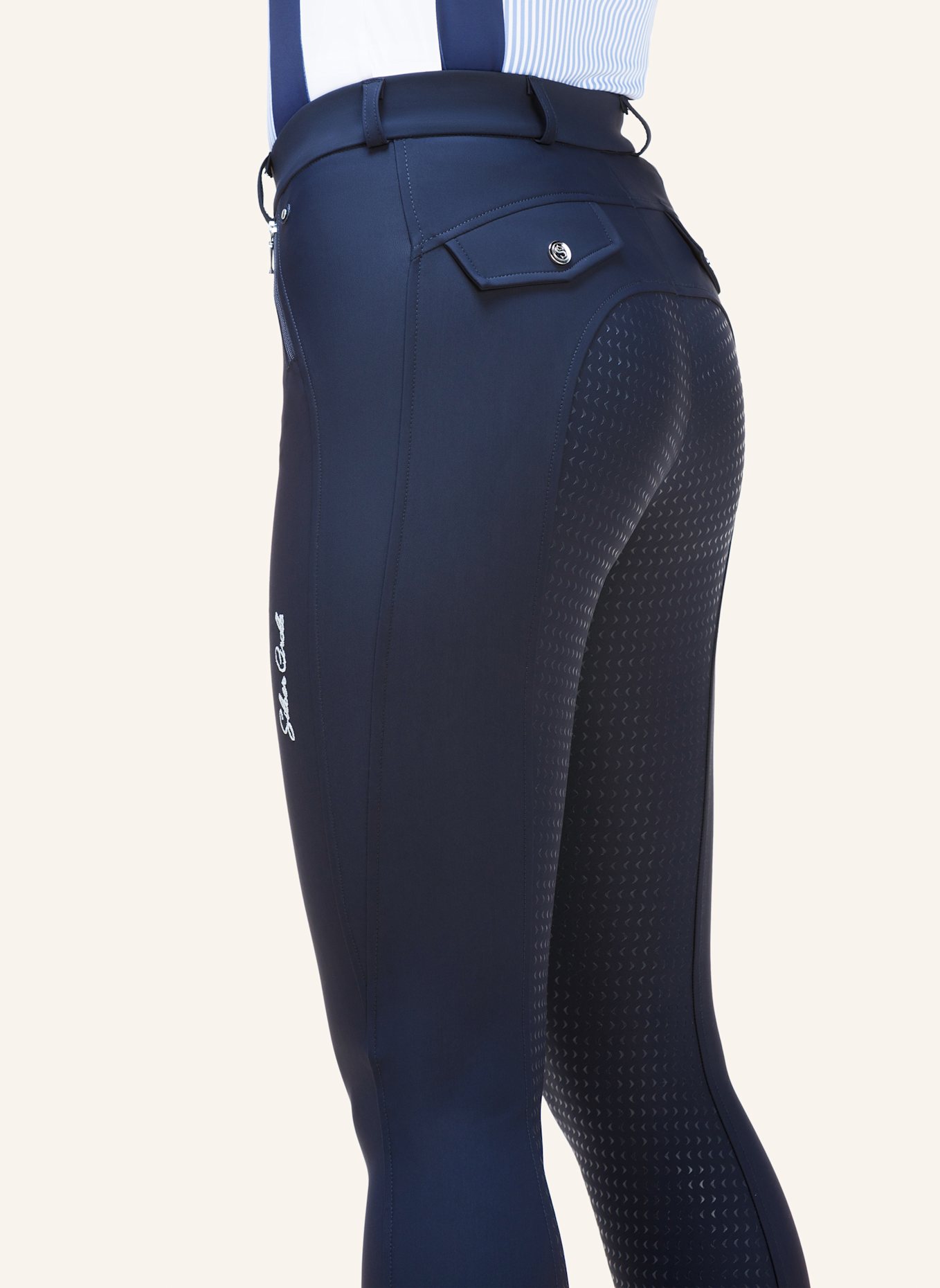 Silver Circle Reithose BILEY Full-Grip: BLAU