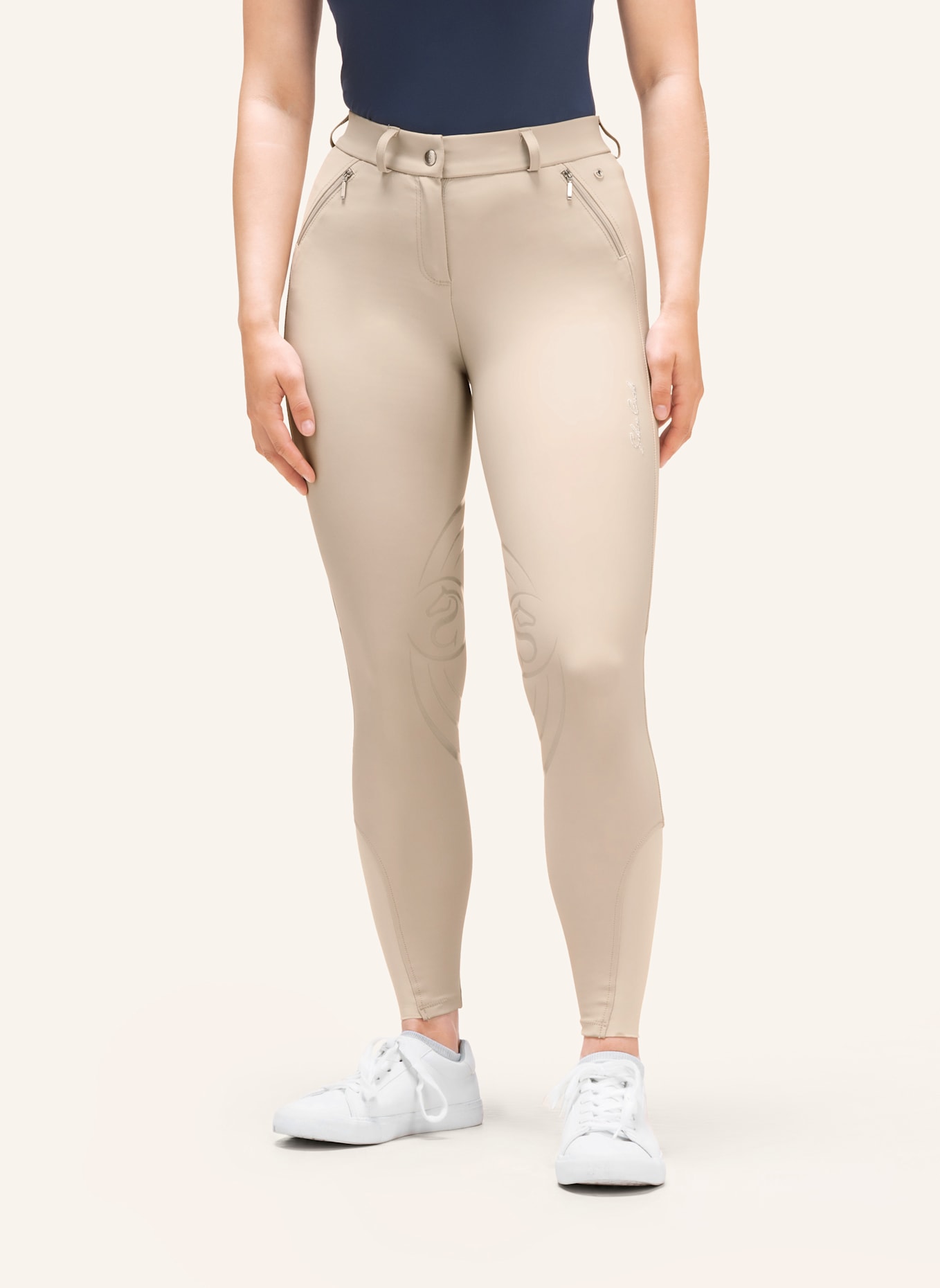 Silver Circle Reithose BILEY Knie-Grip: BEIGE