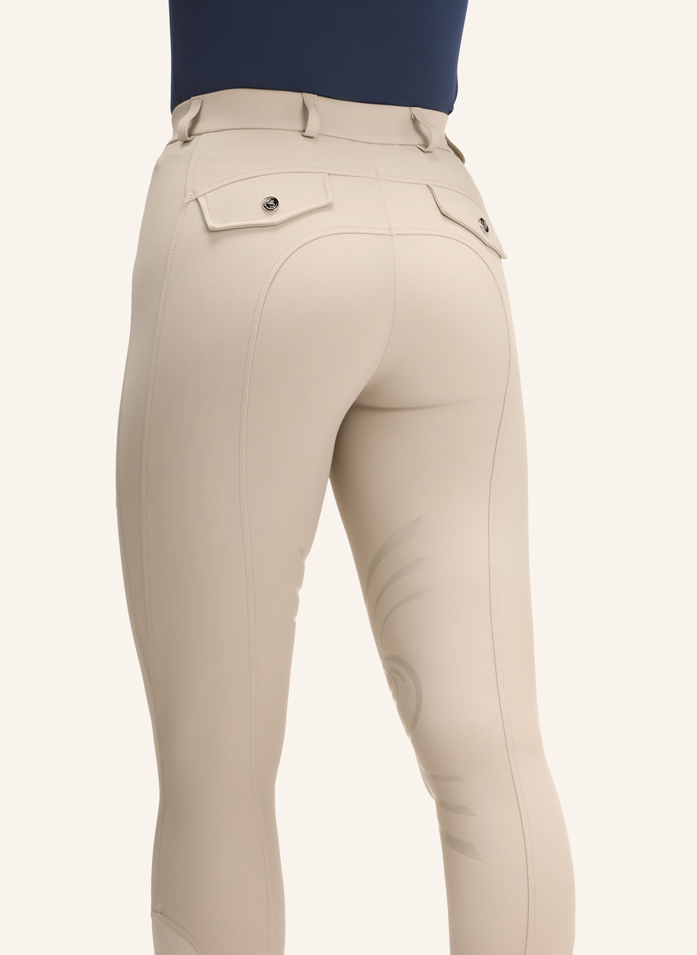 Silver Circle Reithose BILEY Knie-Grip: BEIGE
