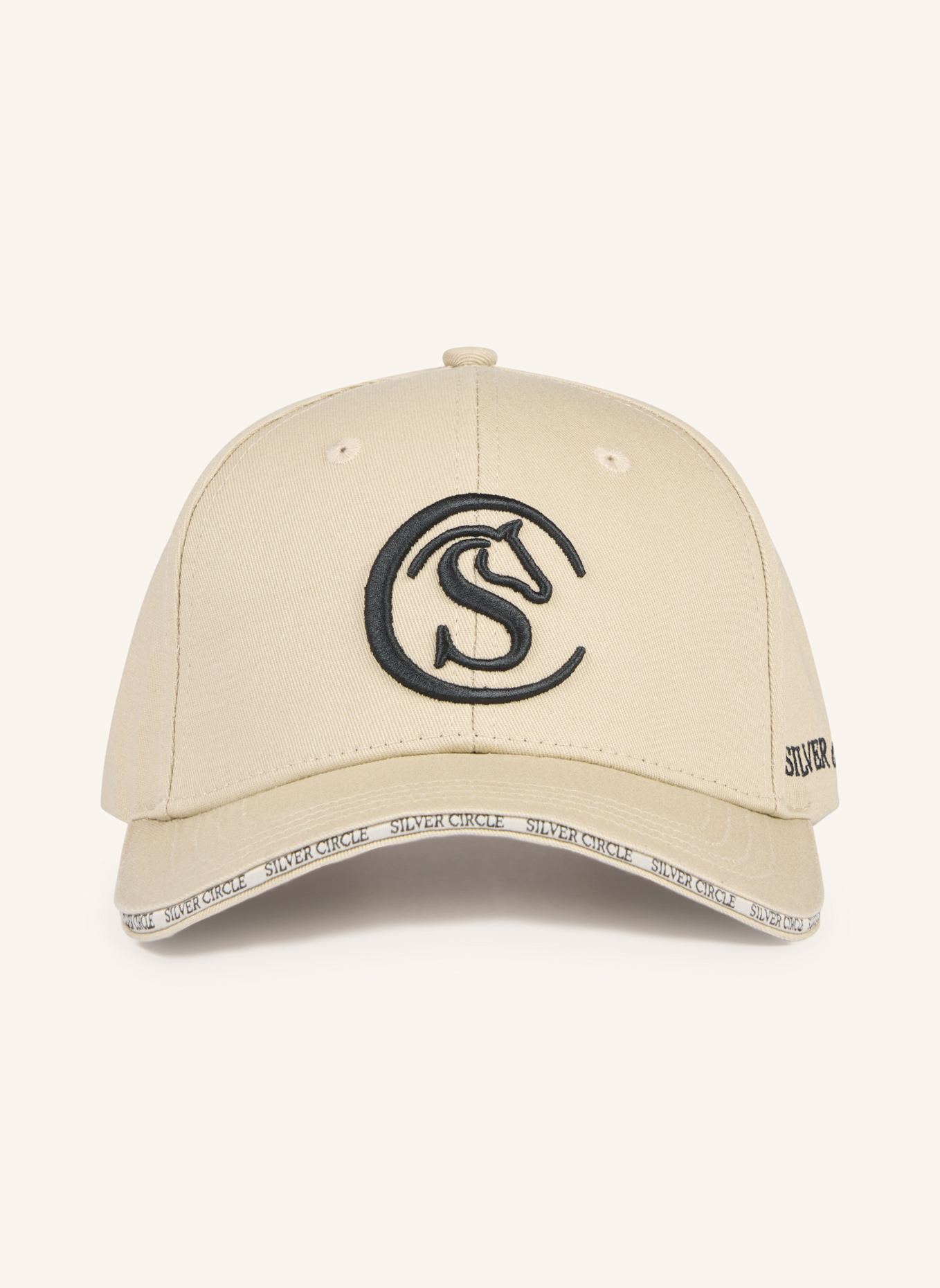 Silver Circle Cap SANNY: BEIGE