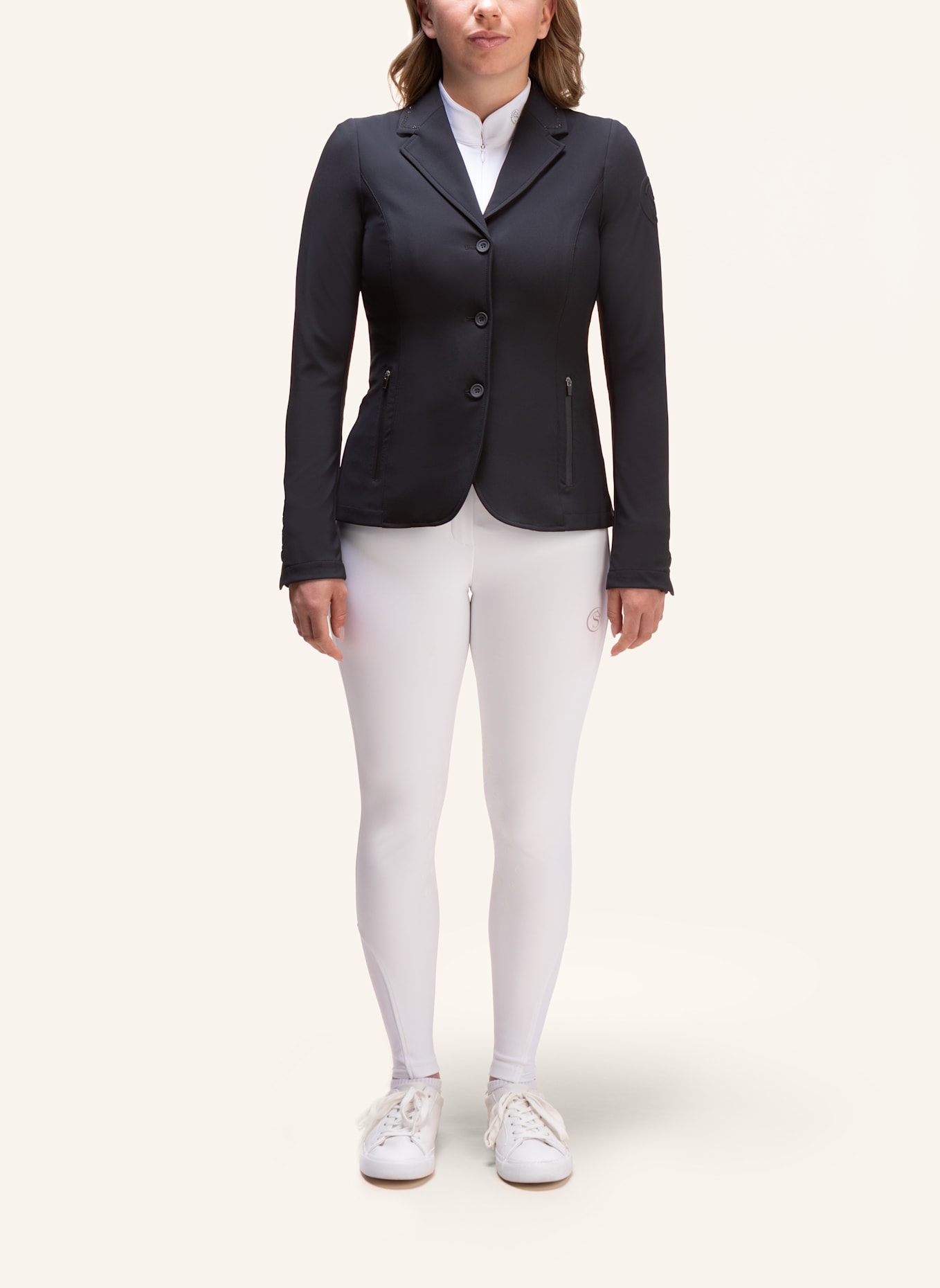 Silver Circle Turnierjacket CHAMICA Glitzer: SCHWARZ