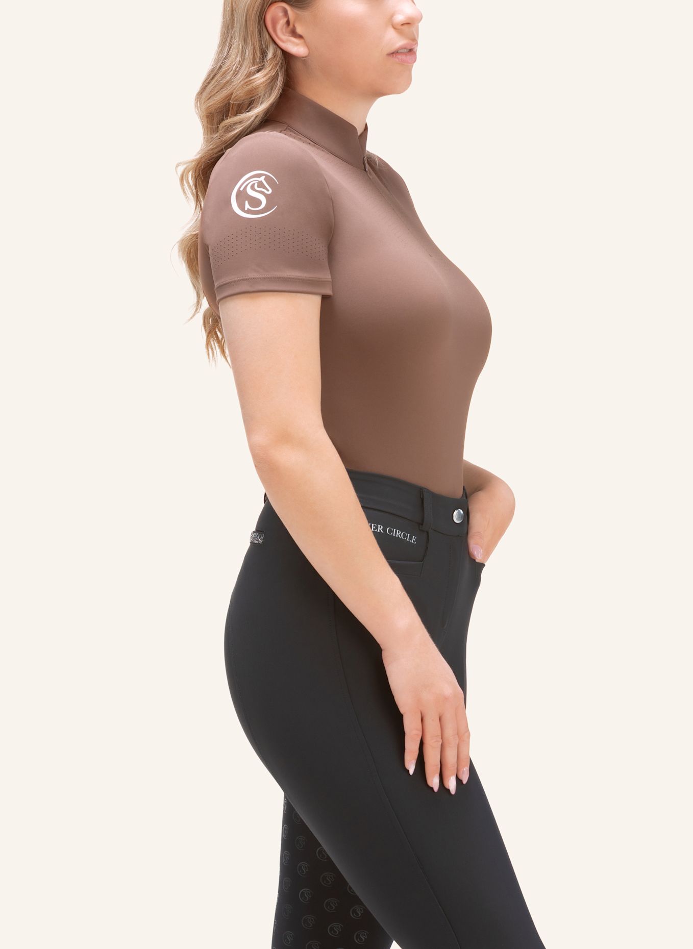 Silver Circle Funktionsshirt CLAIRE: DUNKELBRAUN