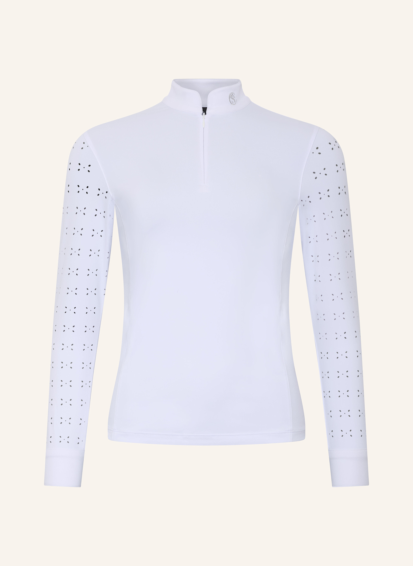 Silver Circle Turniershirt CHILAILI: WEISS