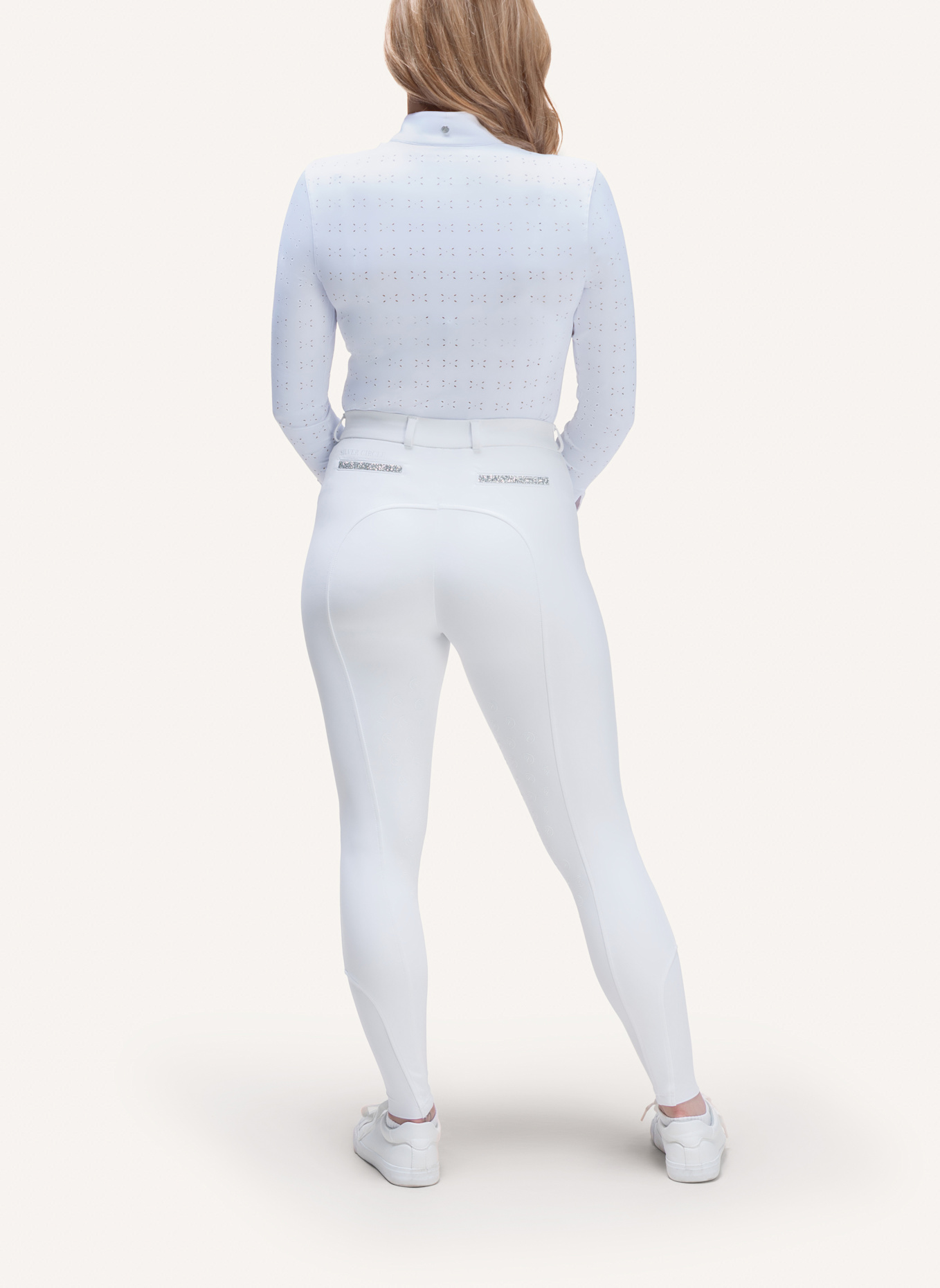 Silver Circle Turniershirt CHILAILI: WEISS