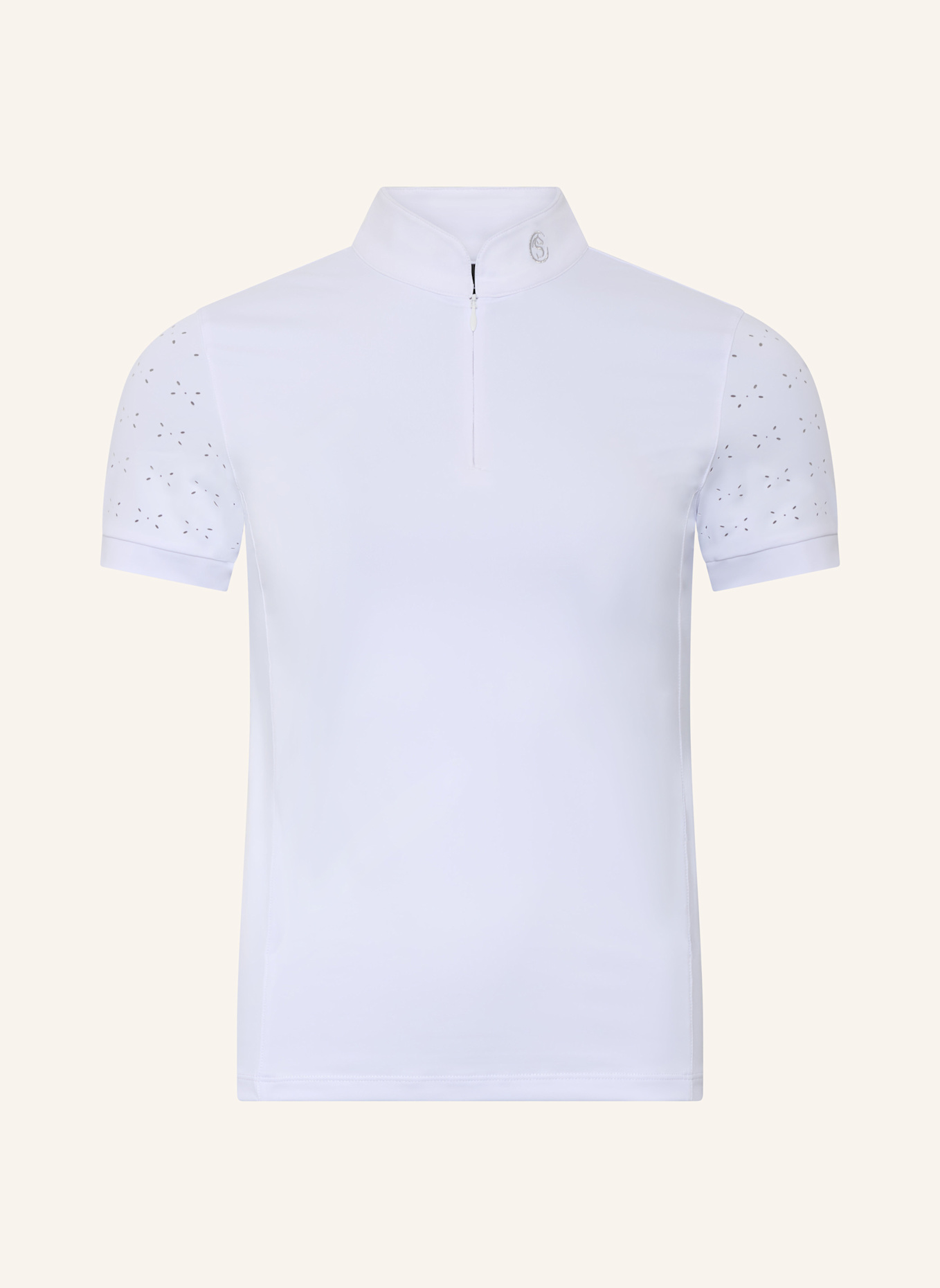 Silver Circle Turniershirt CHILAILI: WEISS