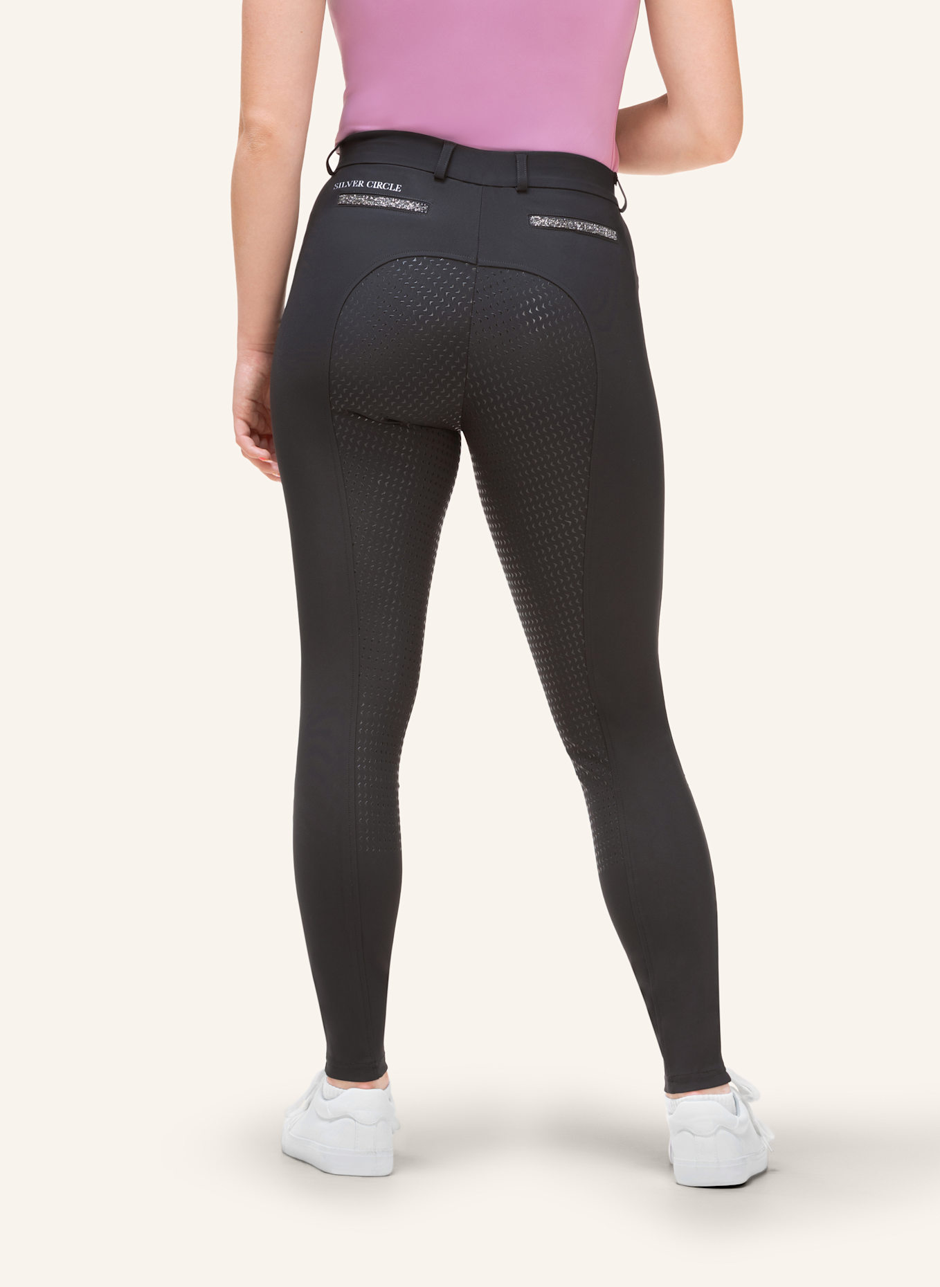 Silver Circle Reithose BELLA Full-Grip: SCHWARZ