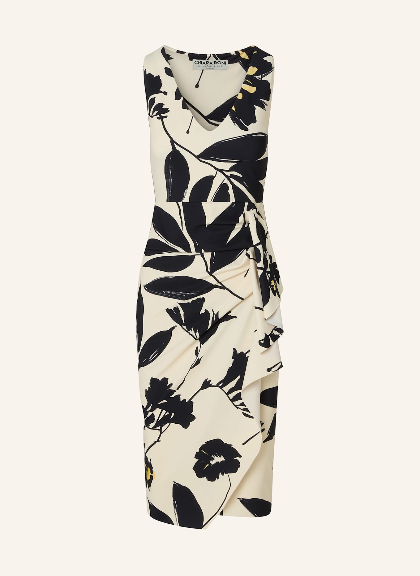 CHIARA BONI La Petite Robe Kleid AYANG: WEISS/ SCHWARZ/ GELB