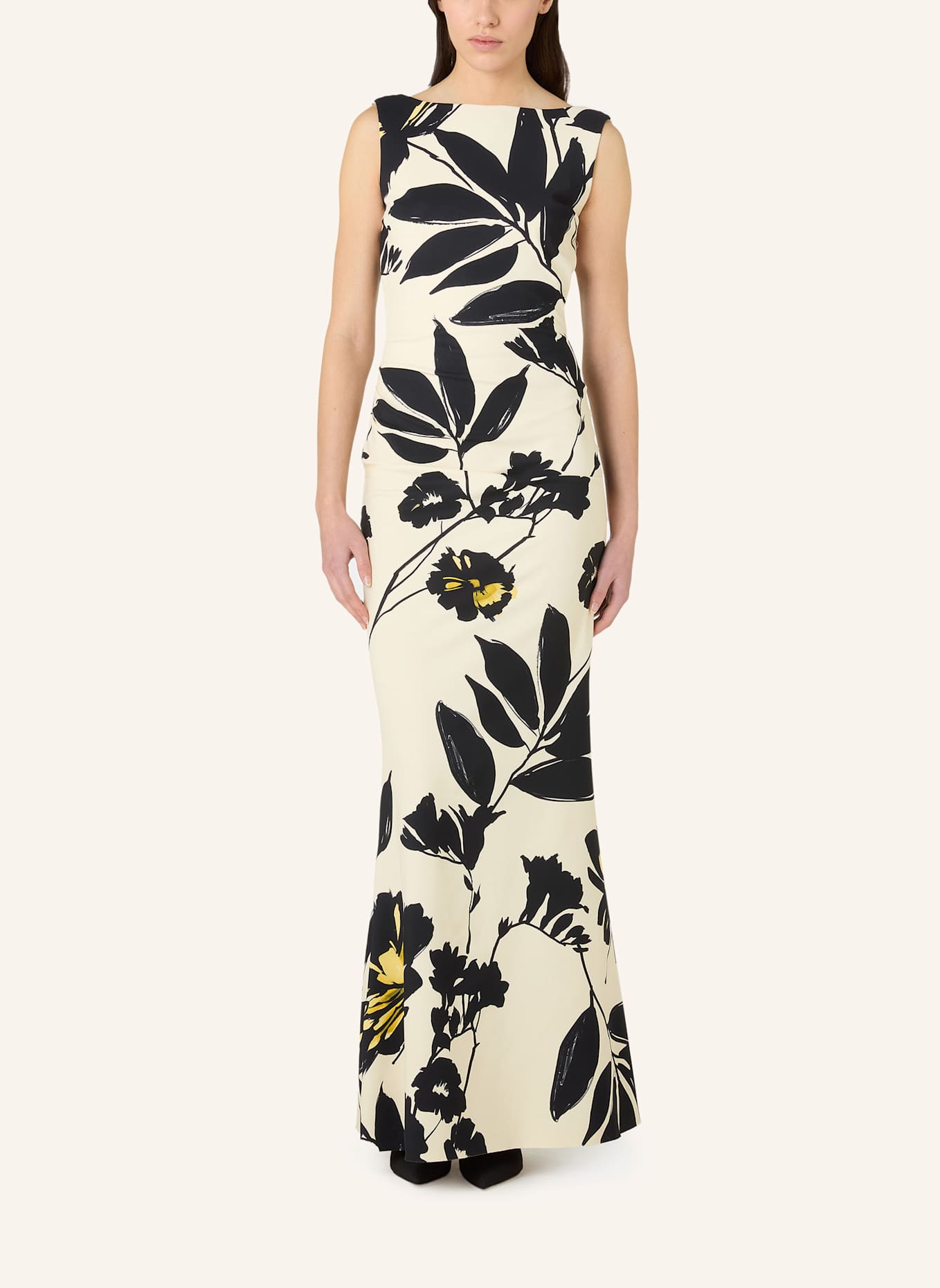 CHIARA BONI La Petite Robe Kleid AJOUR: WEISS/ SCHWARZ/ GELB