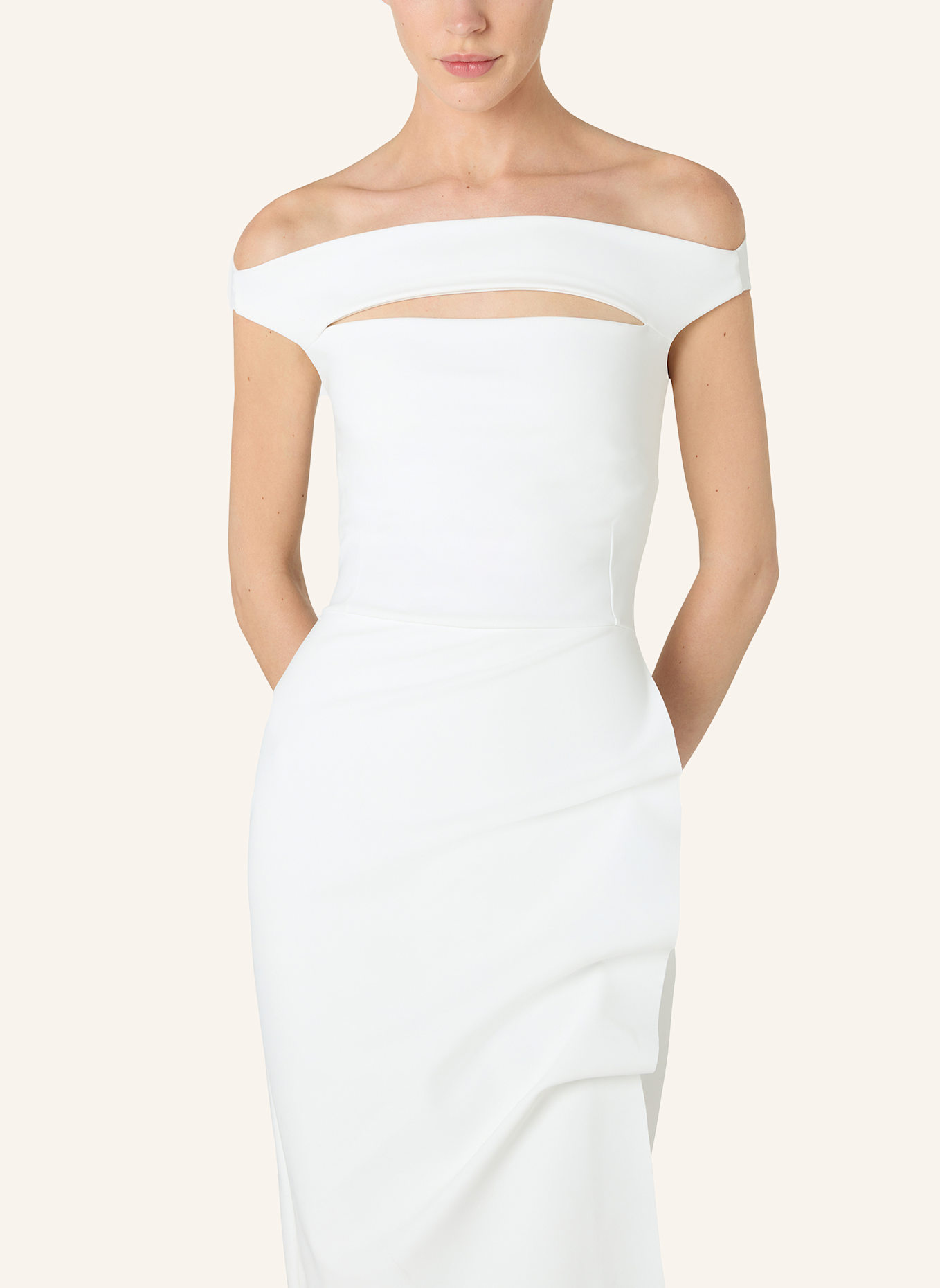 CHIARA BONI La Petite Robe Kleid MELANIA: WEISS