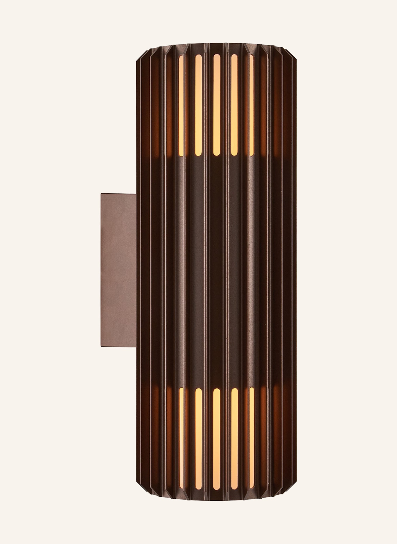 nordlux Wandleuchte ALUDRA DOUBLE: BRAUN