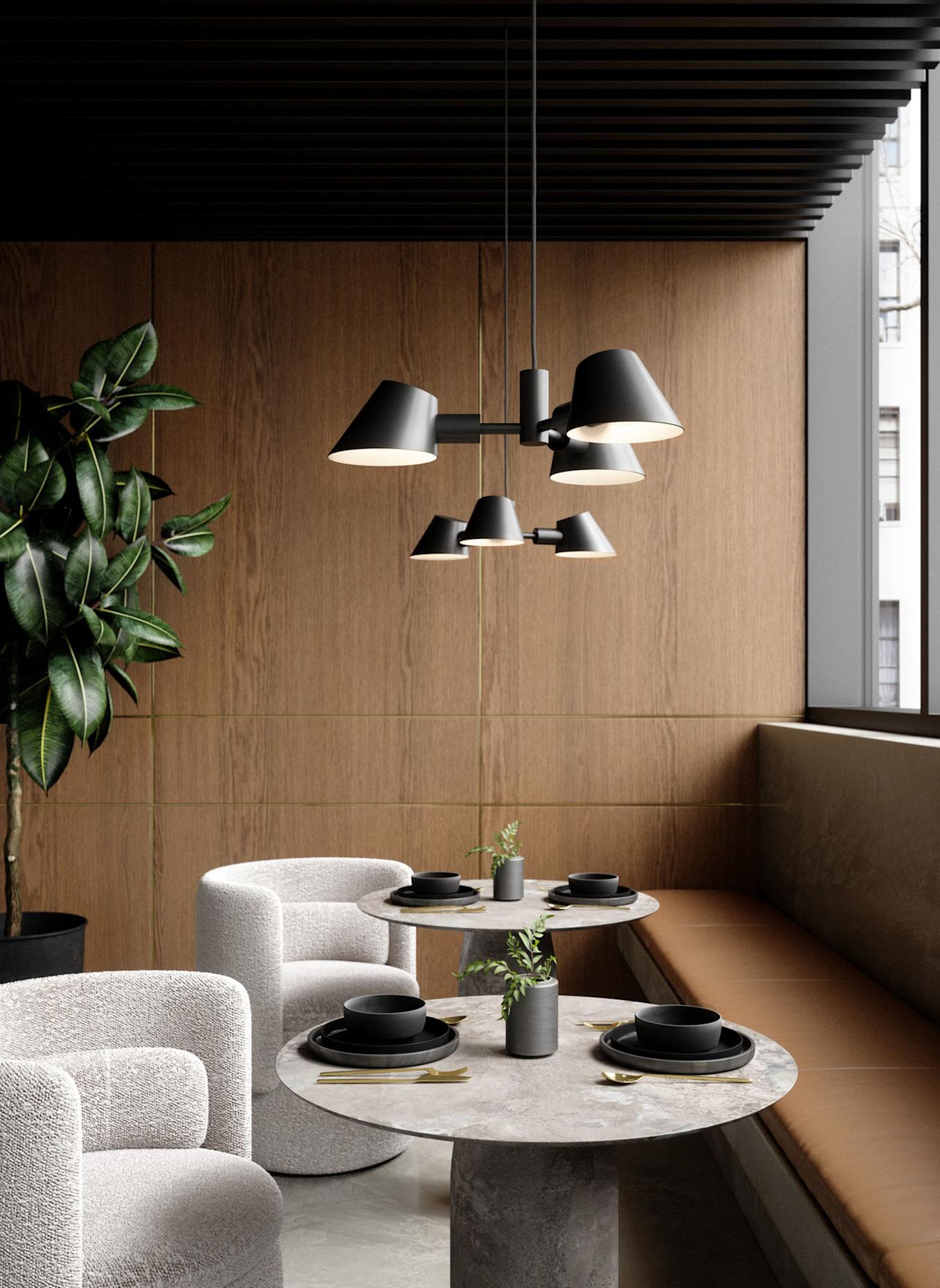 dftp Pendelleuchte STAY 3-SPOT: SCHWARZ