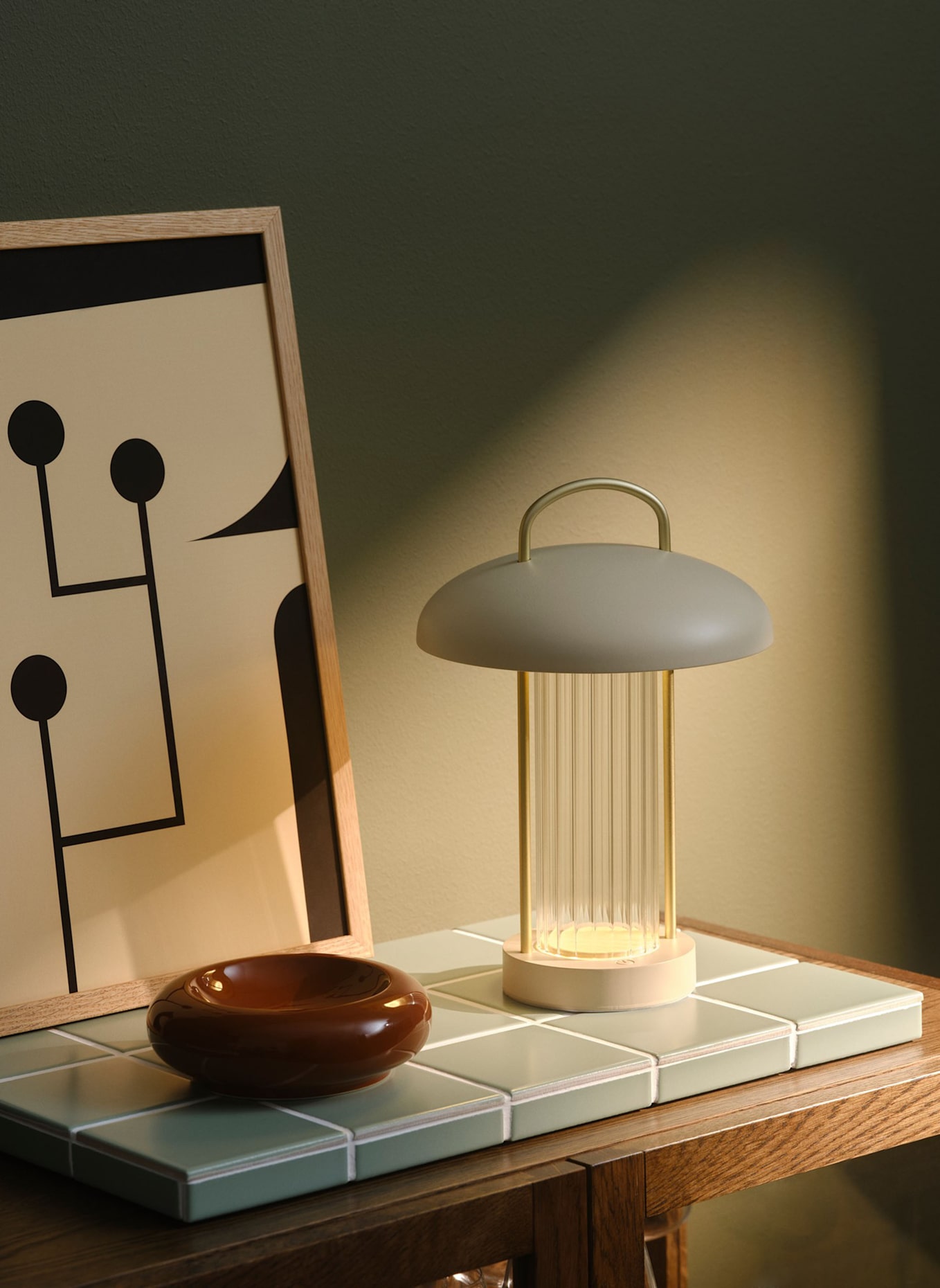 nordlux Tischlampe MIRANO PORTABLE: BEIGE