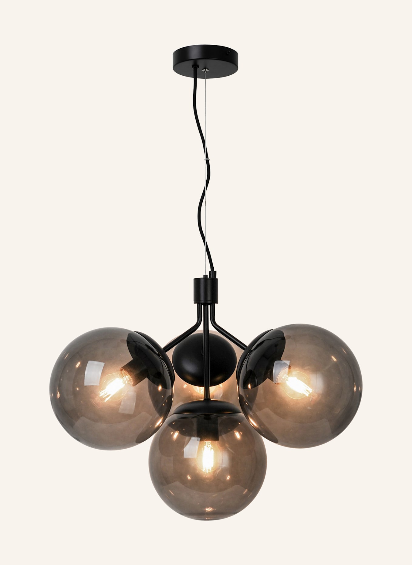 nordlux Pendelleuchte IVONA 4-SPOT: SCHWARZ