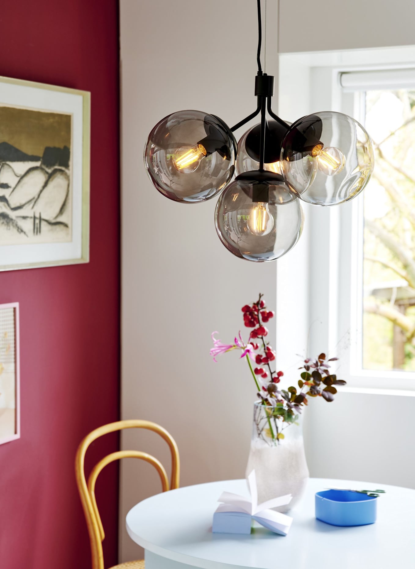 nordlux Pendelleuchte IVONA 4-SPOT: SCHWARZ