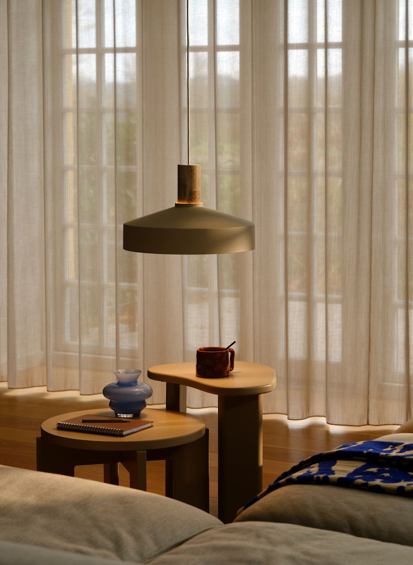 nordlux Pendelleuchte ELVAS MARBLE: BEIGE