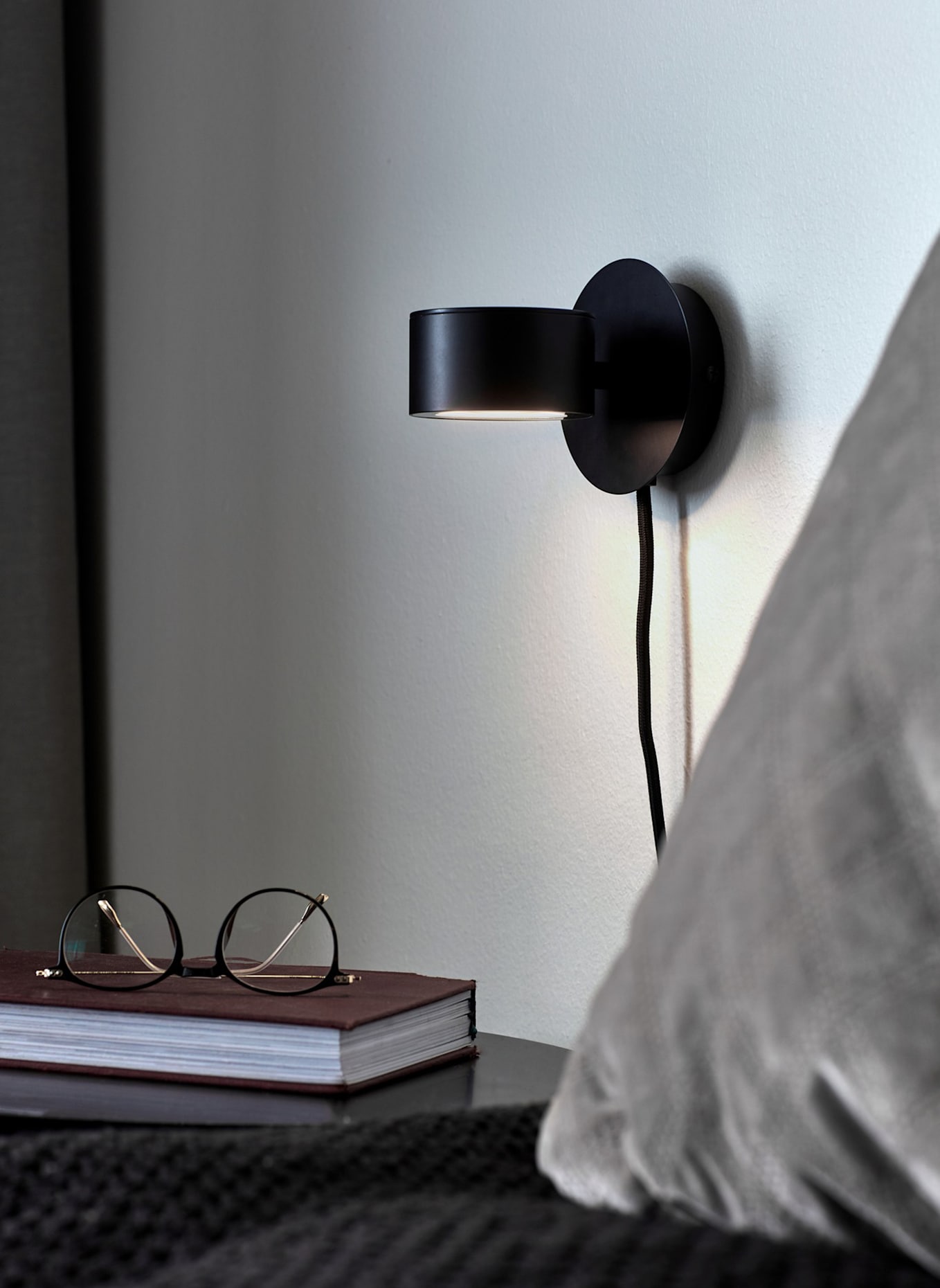 nordlux Wandleuchte CLYDE: SCHWARZ