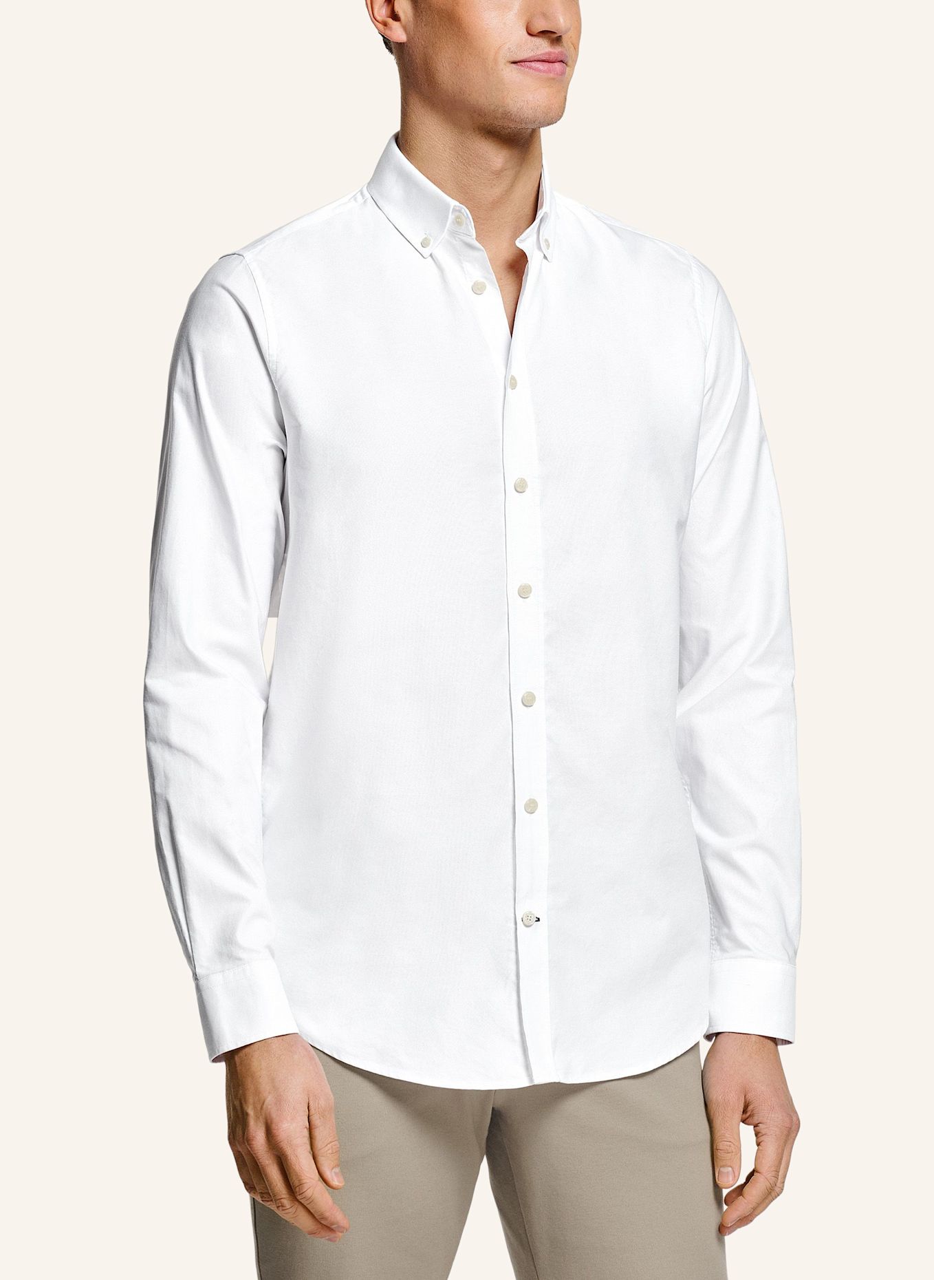 MR MARVIS Hemd THE OXFORD SHIRT: WEISS